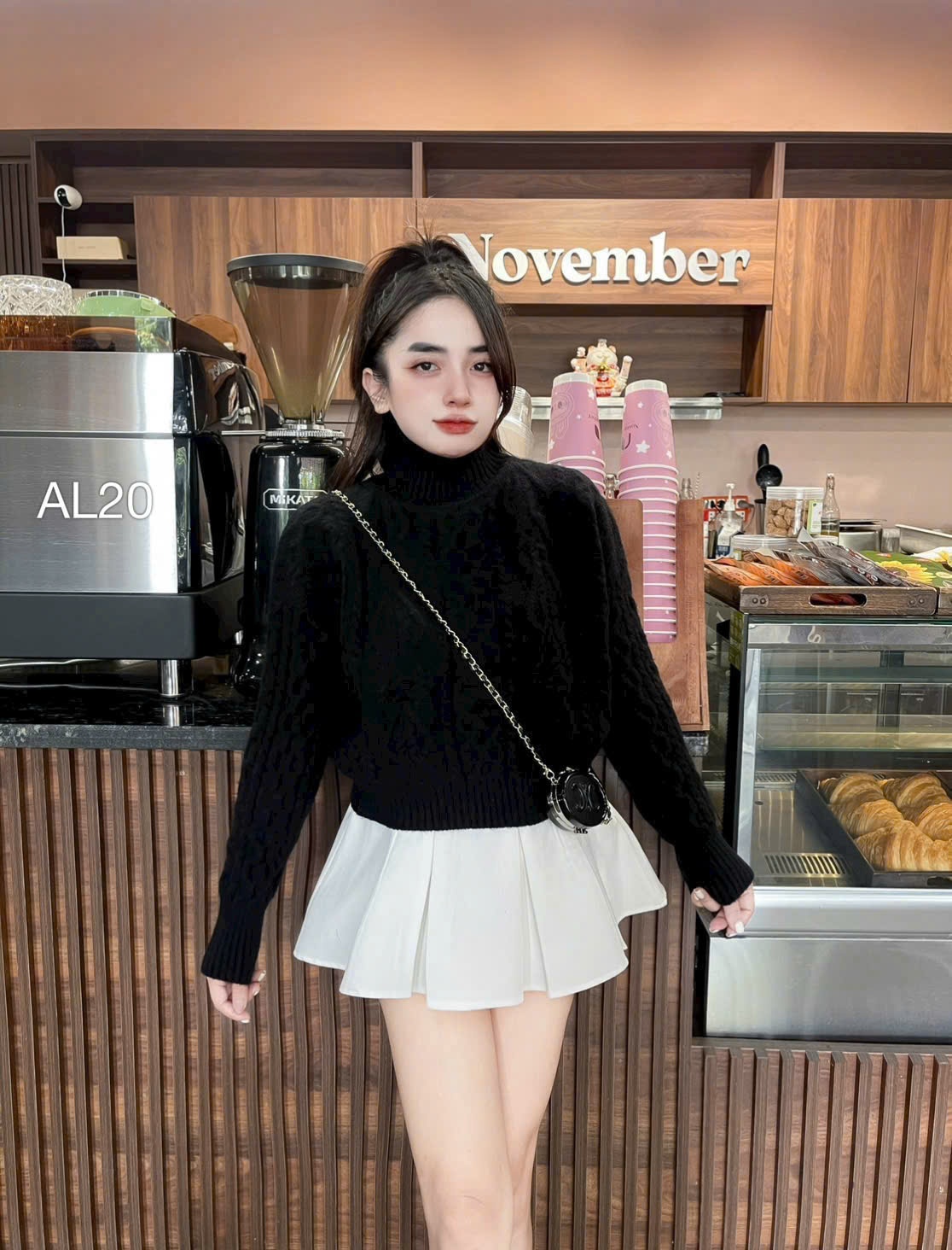 AL20 áo len dáng lửng