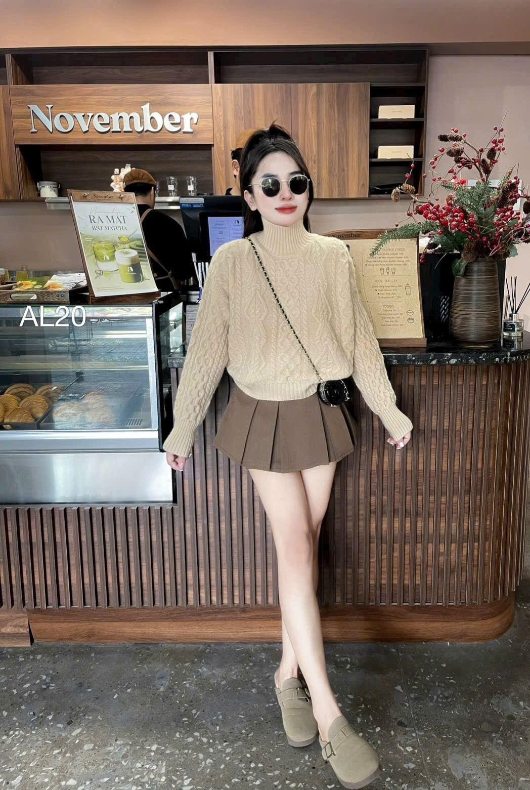 AL20 áo len dáng lửng