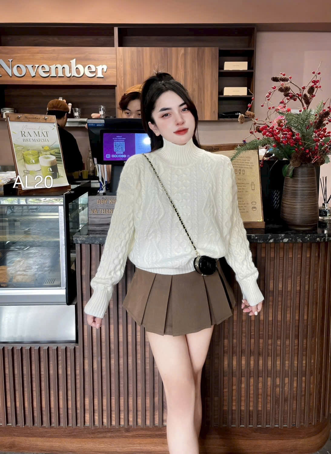 AL20 áo len dáng lửng