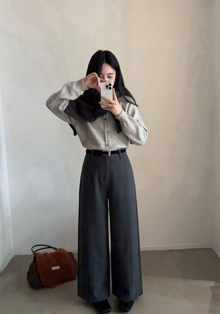 Q25188 Quần dạ 2 li gân