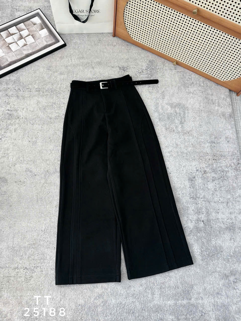 Q25188 Quần dạ 2 li gân