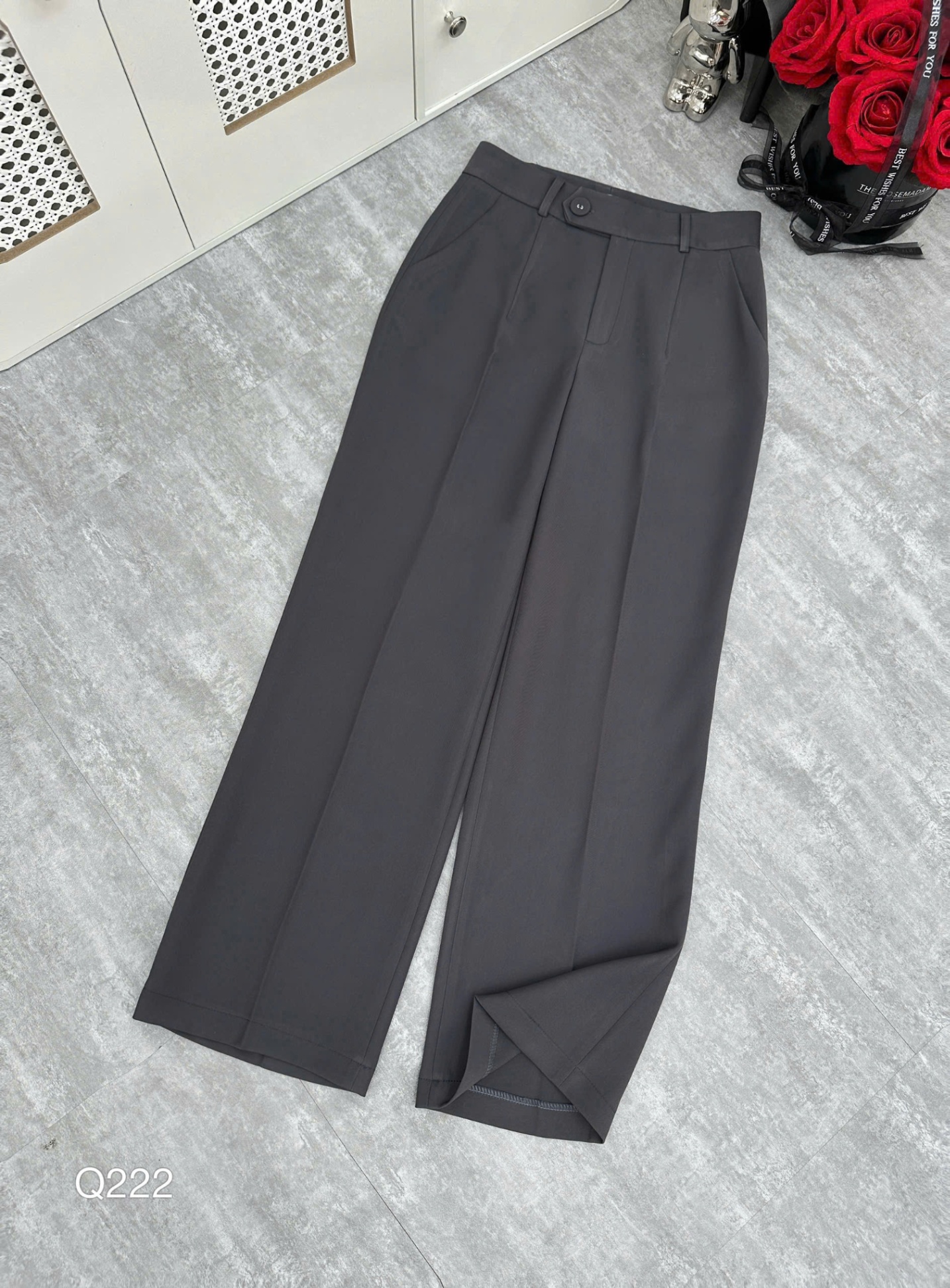 Q222 Quần xuông khuy lệch