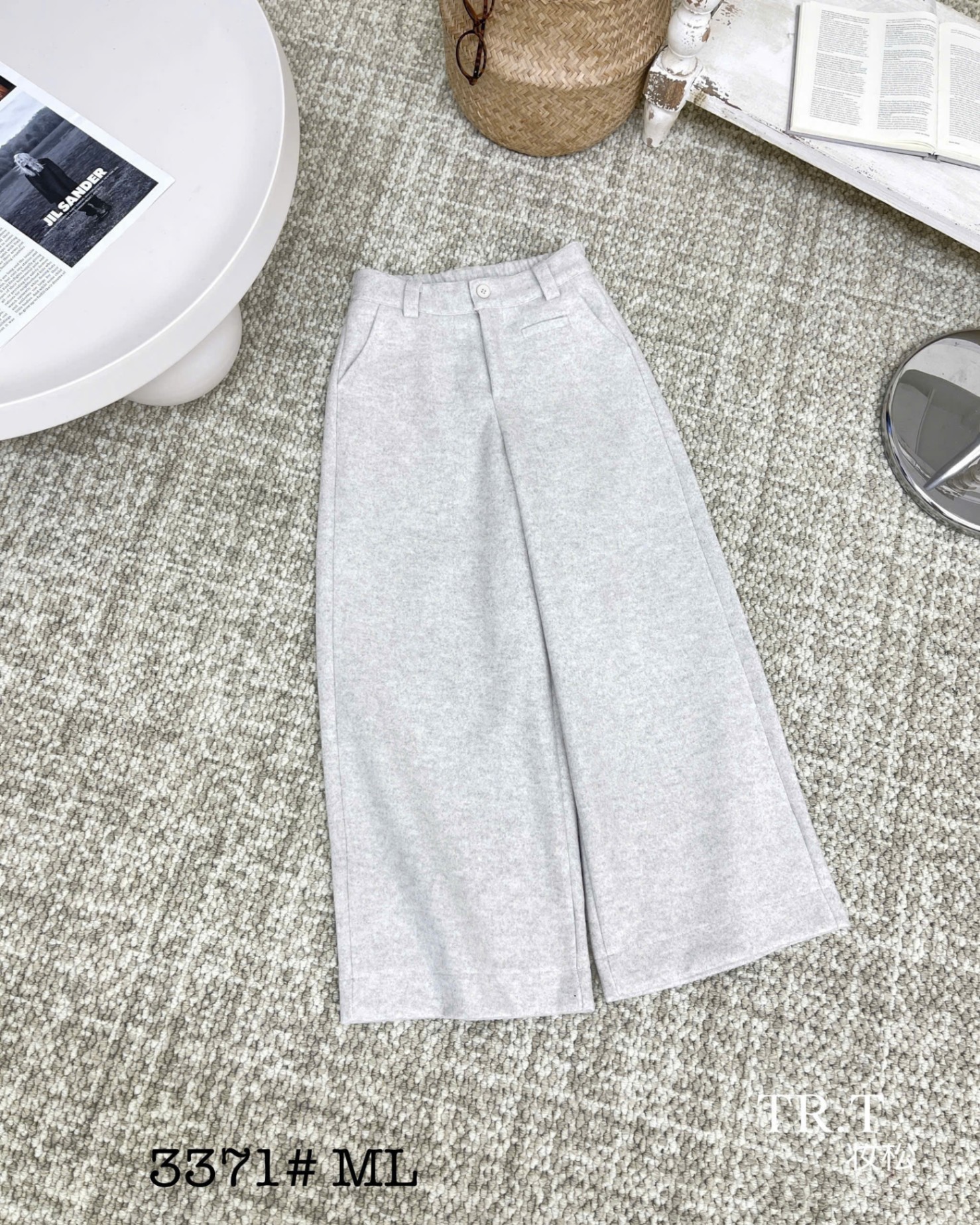 Q3371 Quần xuông nấm túi cơi