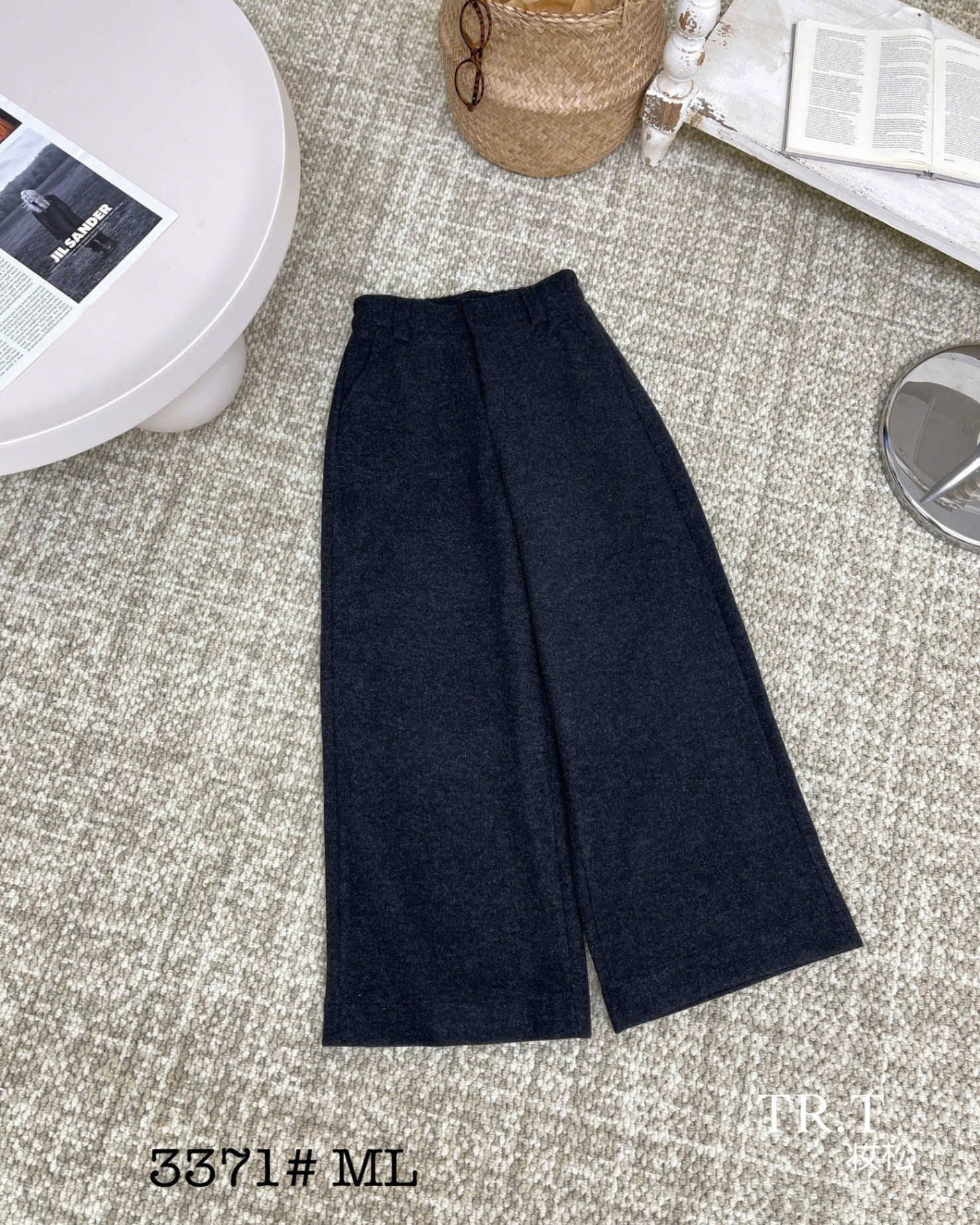 Q3371 Quần xuông nấm túi cơi