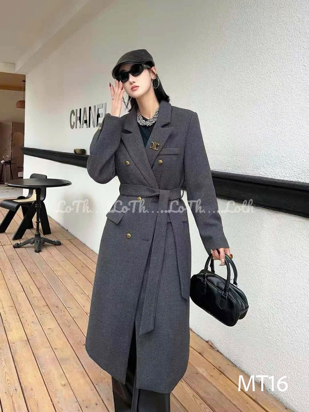 MT16 Mangto dáng dài cổ vếch tag X