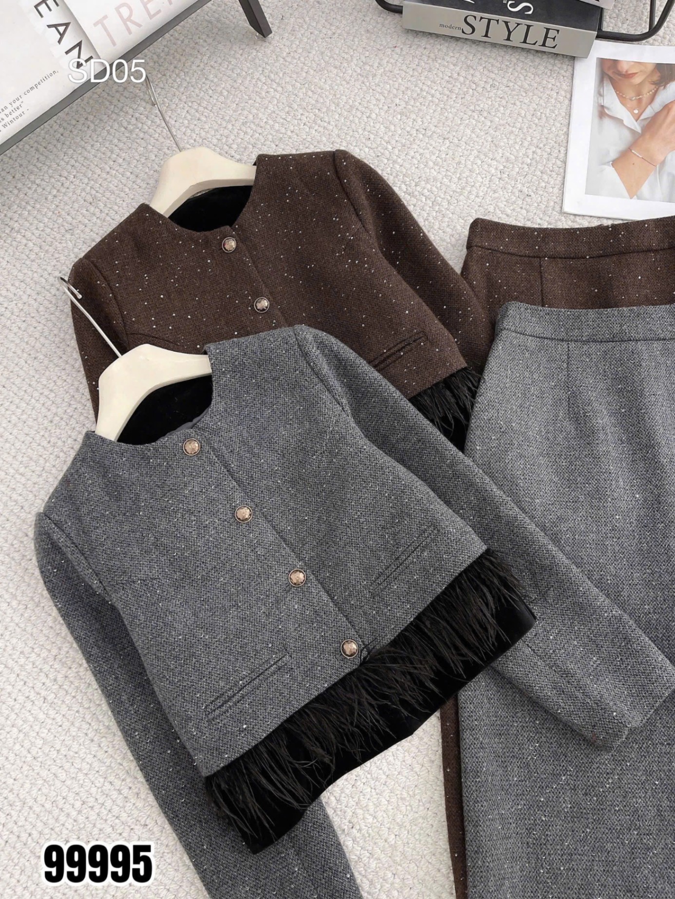 SD05 Sét dạ kim tuyến túi cơi
