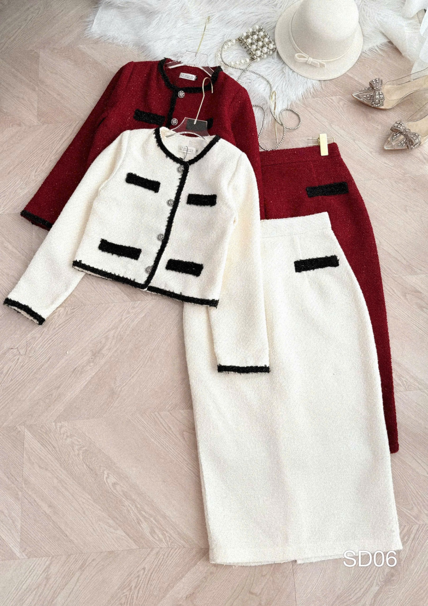 SD06 Sét dạ dây kim tuyến đen