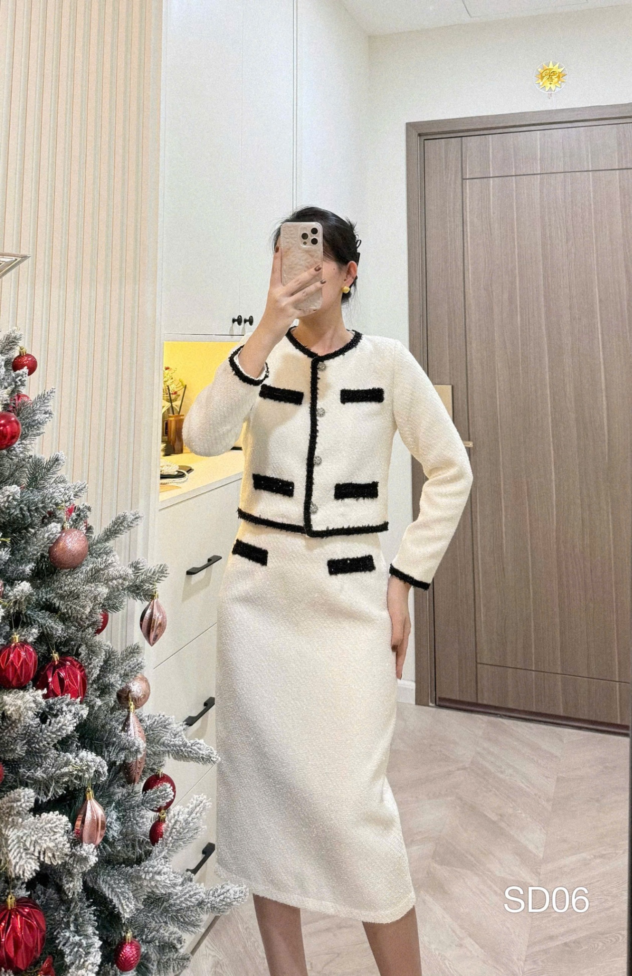 SD06 Sét dạ dây kim tuyến đen