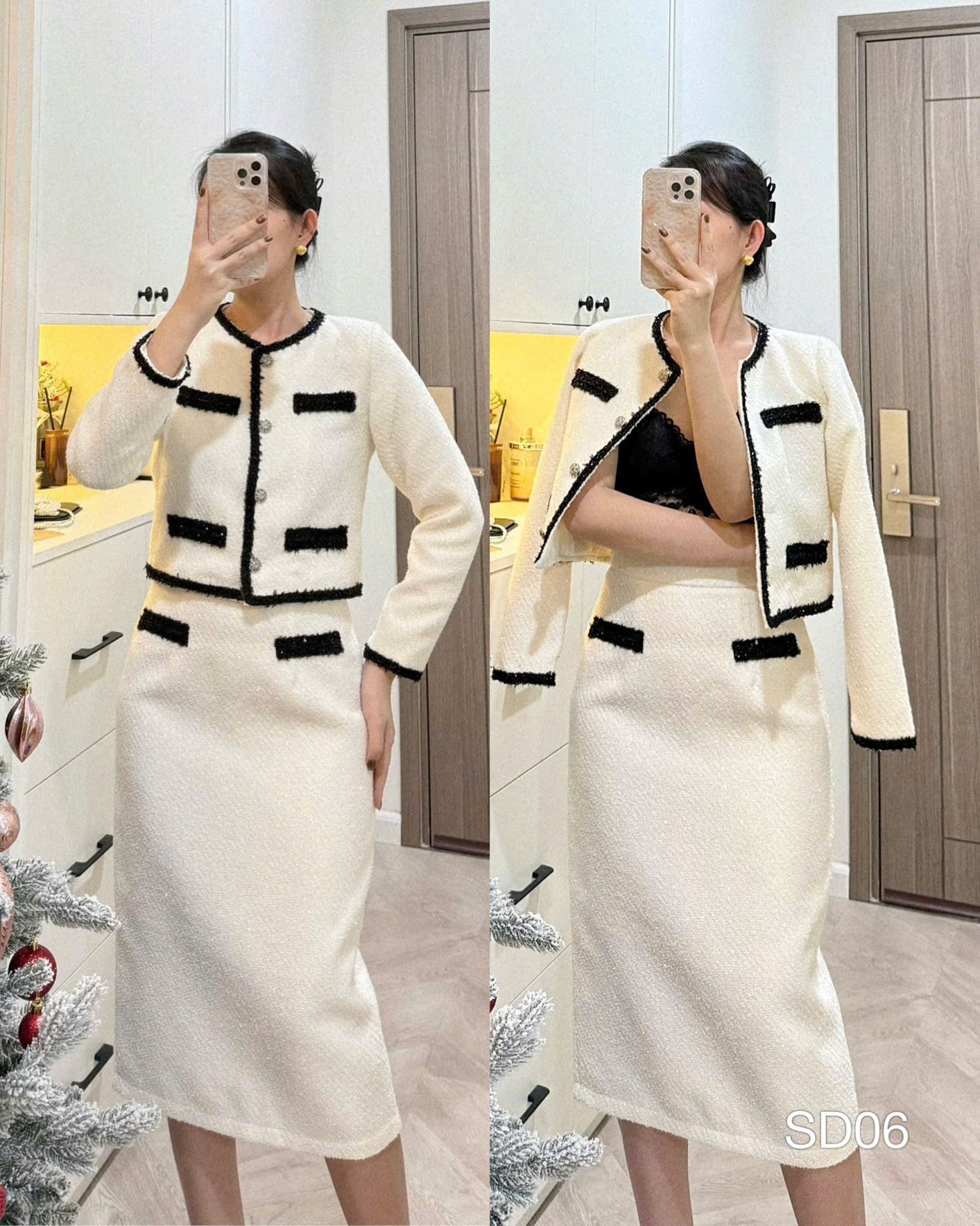 SD06 Sét dạ dây kim tuyến đen