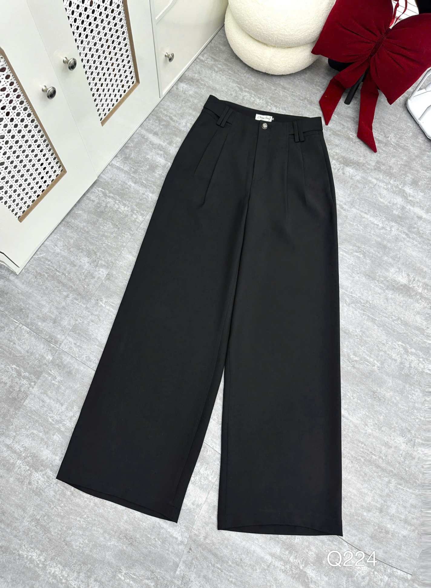 Q224 Quần xuông đỉa cúc hoa