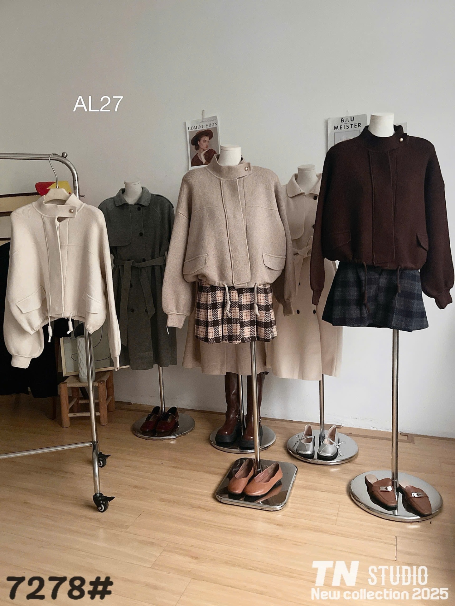 AL27 Áo len ép cổ tàu