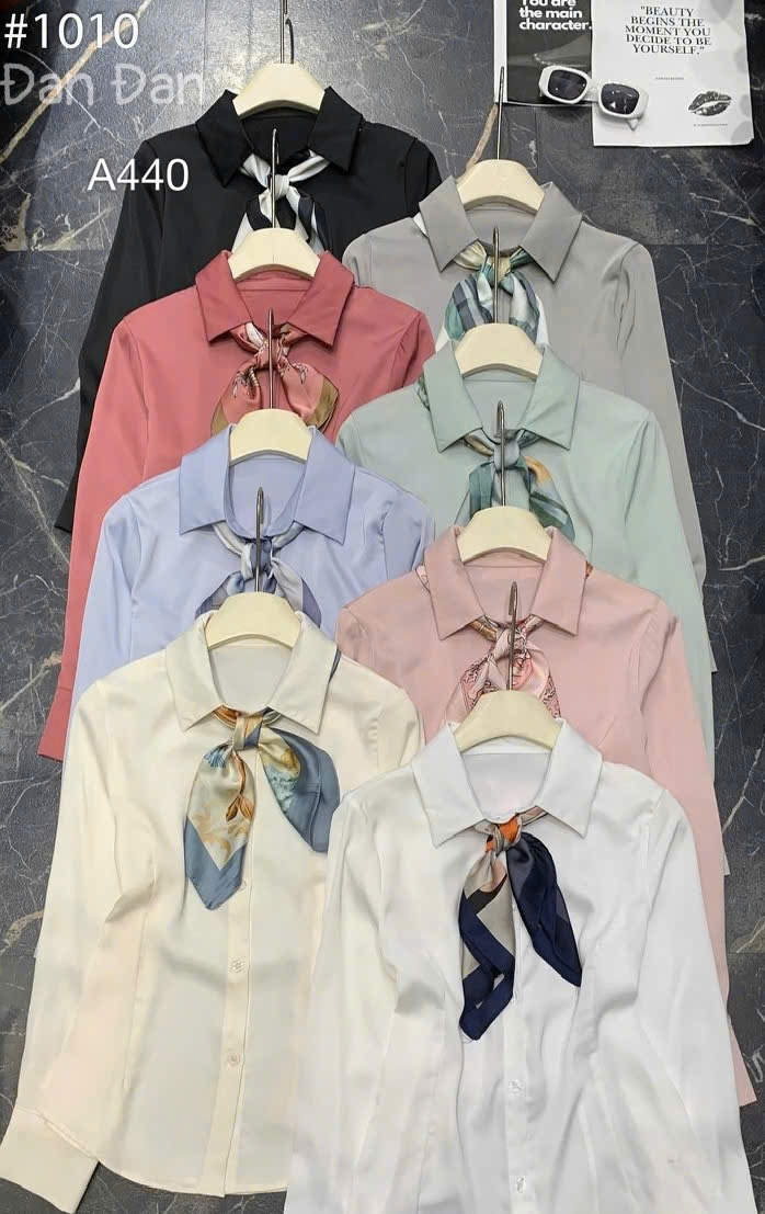 A440 Áo lụa QCCC kèm khăn
