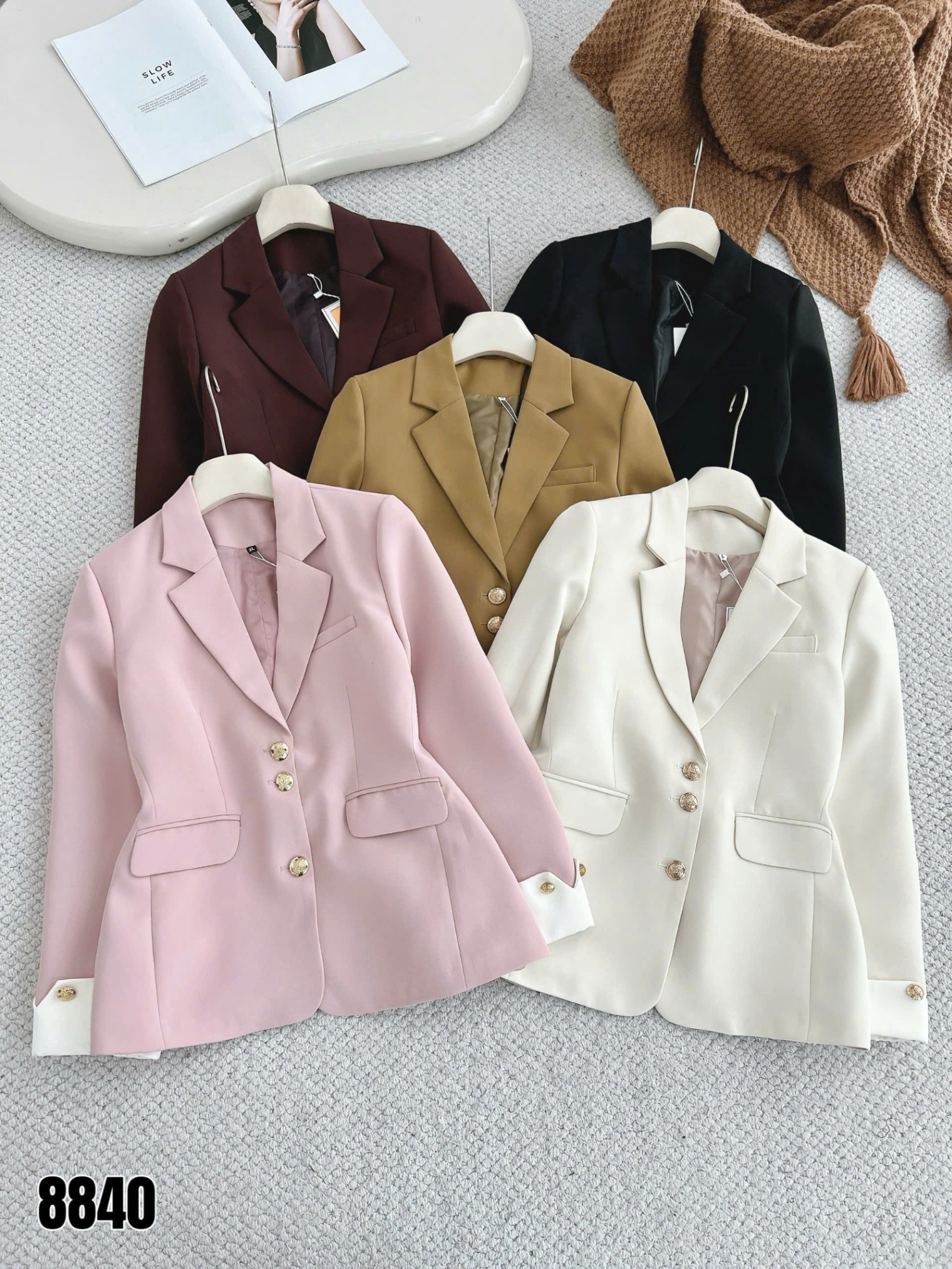 AV8840 áo vest 2 lớp tay phối