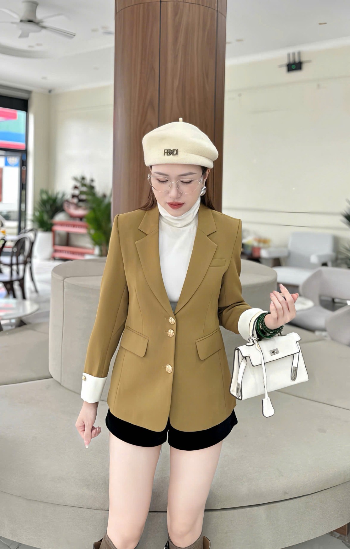 AV8840 áo vest 2 lớp tay phối