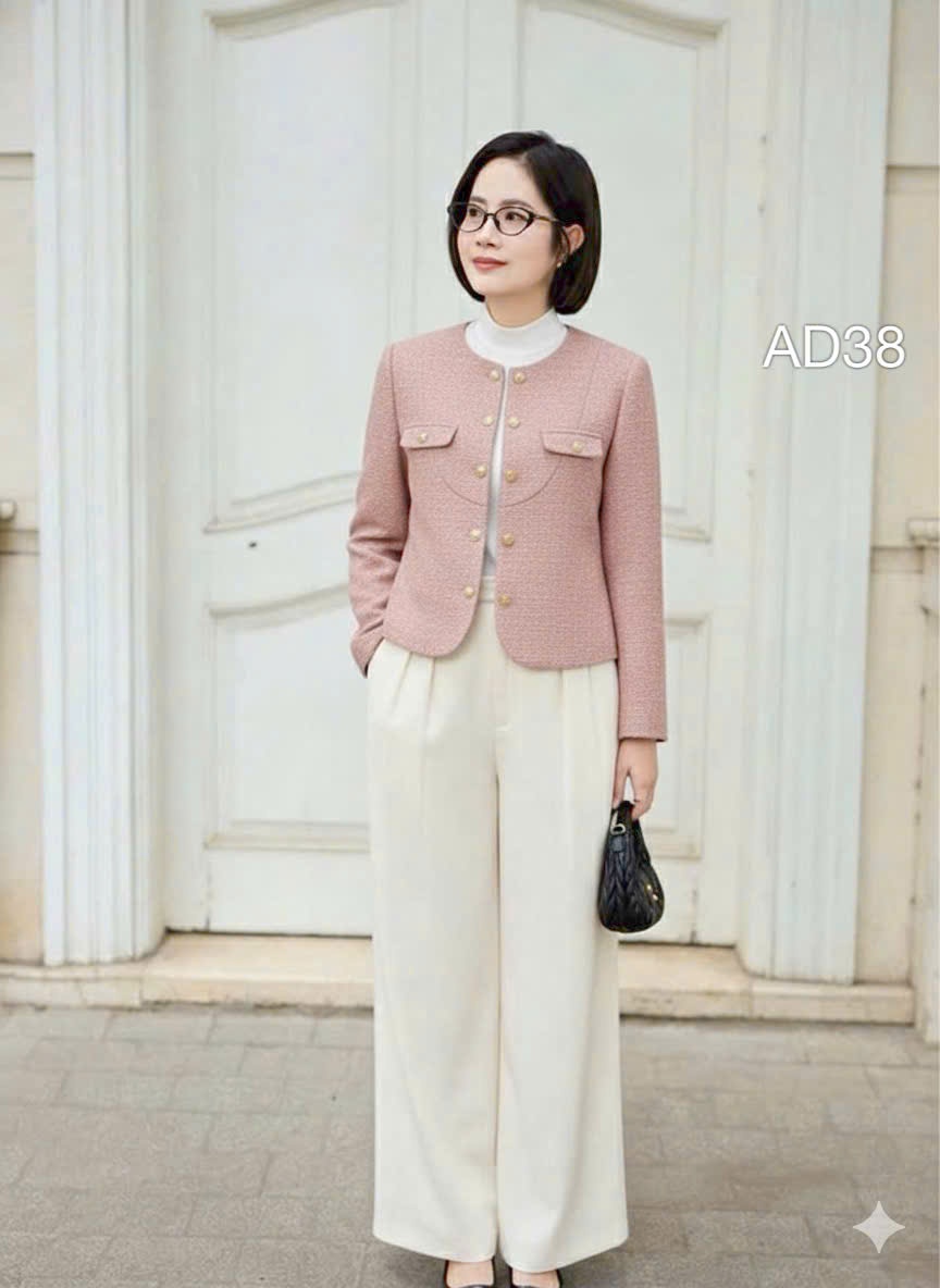 AD38 áo dạ 2 nắp túi