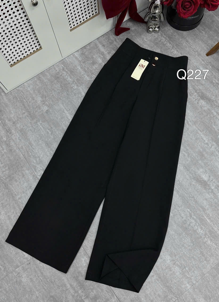 Q227 Quần xuông cạp 2 cúc vàng