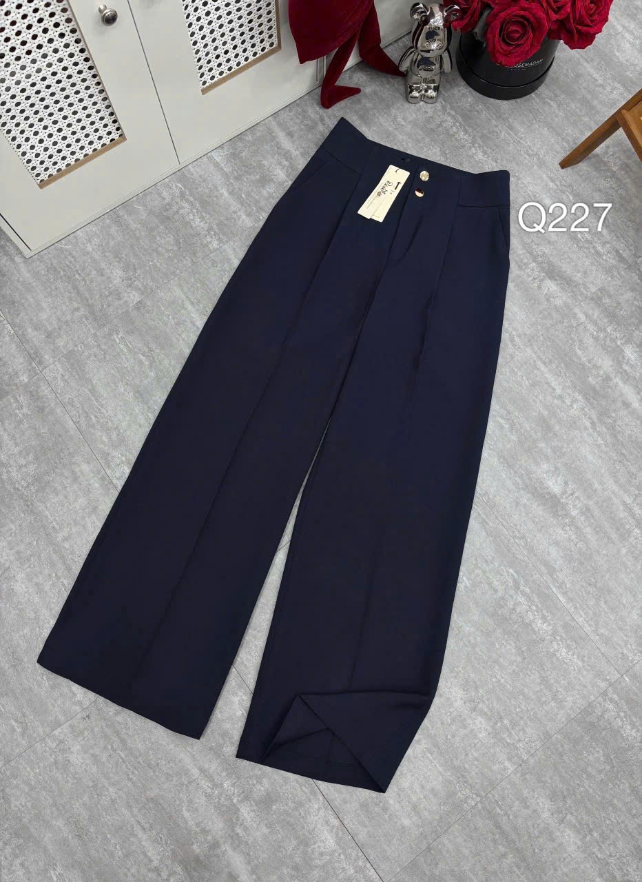 Q227 Quần xuông cạp 2 cúc vàng