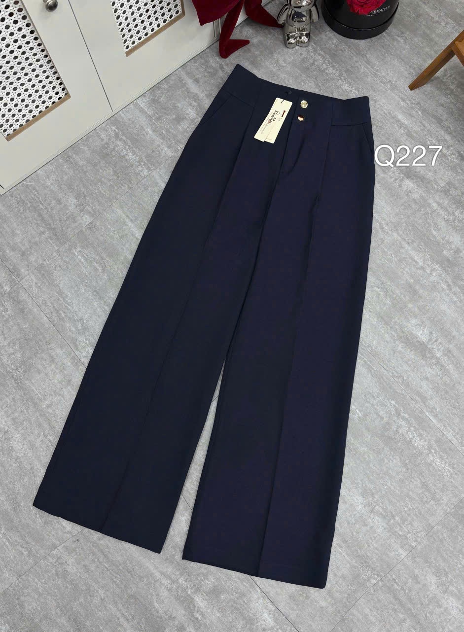 Q227 Quần xuông cạp 2 cúc vàng