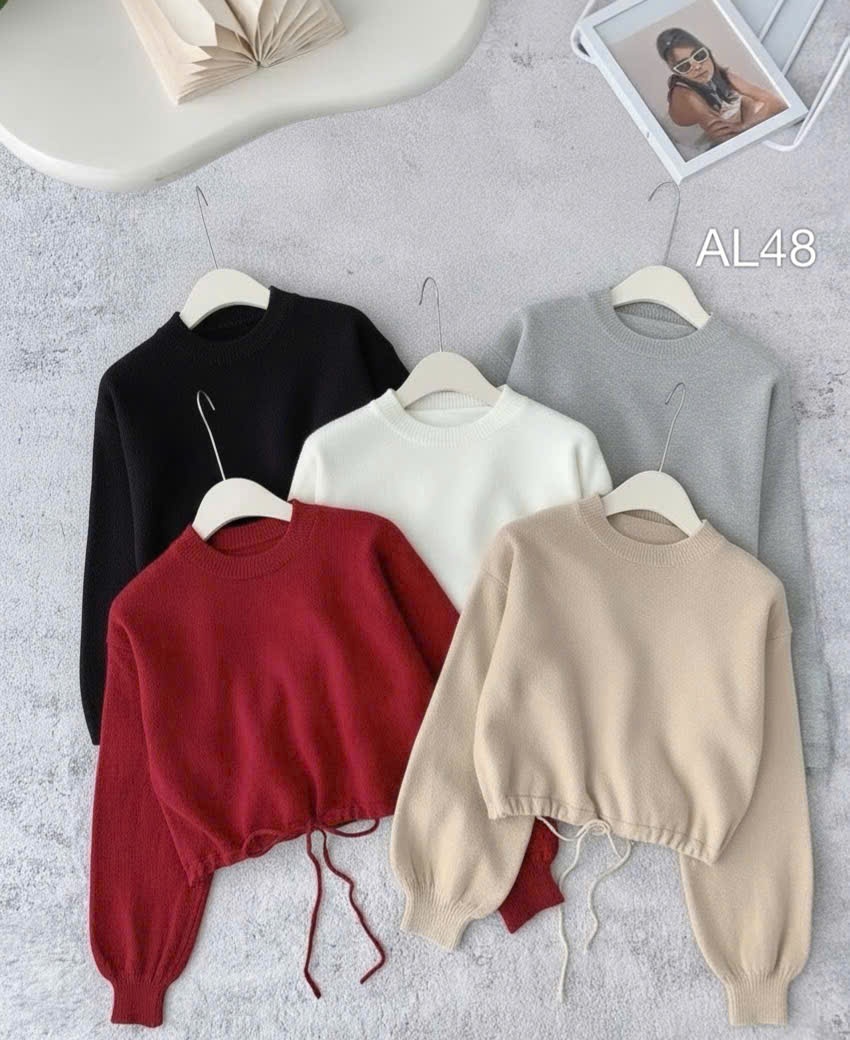 AL48 áo len rút gấu