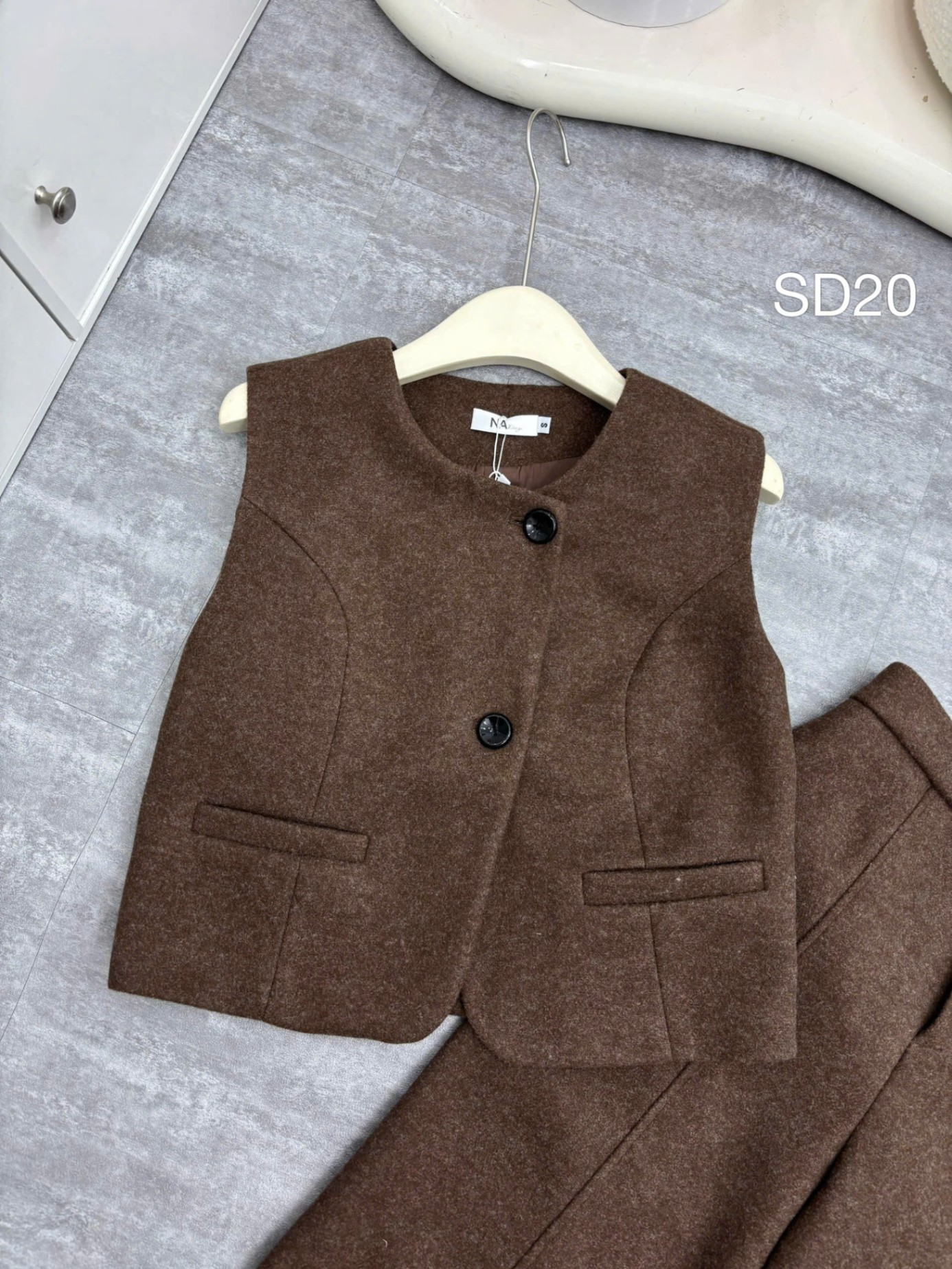SD20 set dạ gile quần xuông