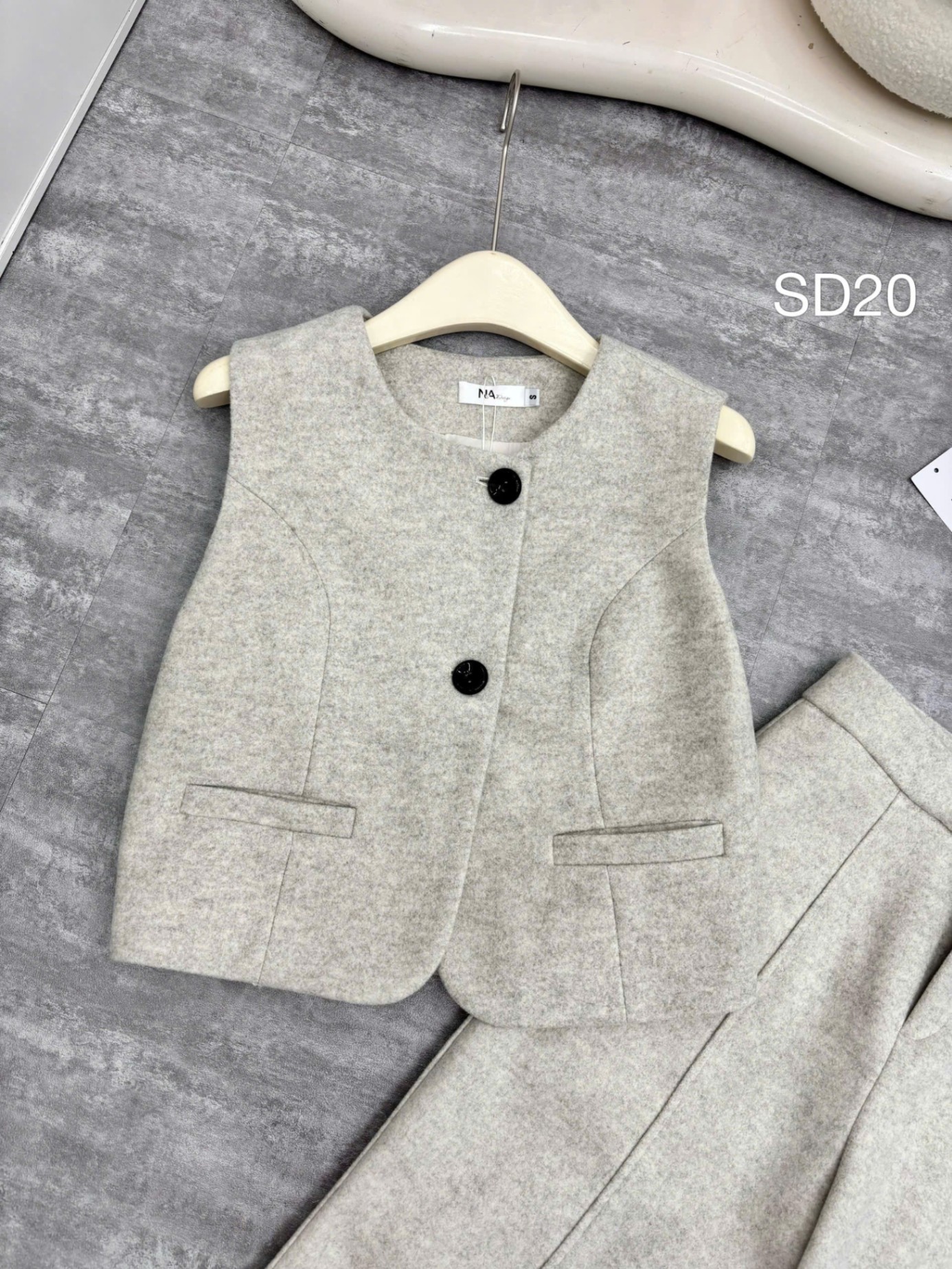 SD20 set dạ gile quần xuông