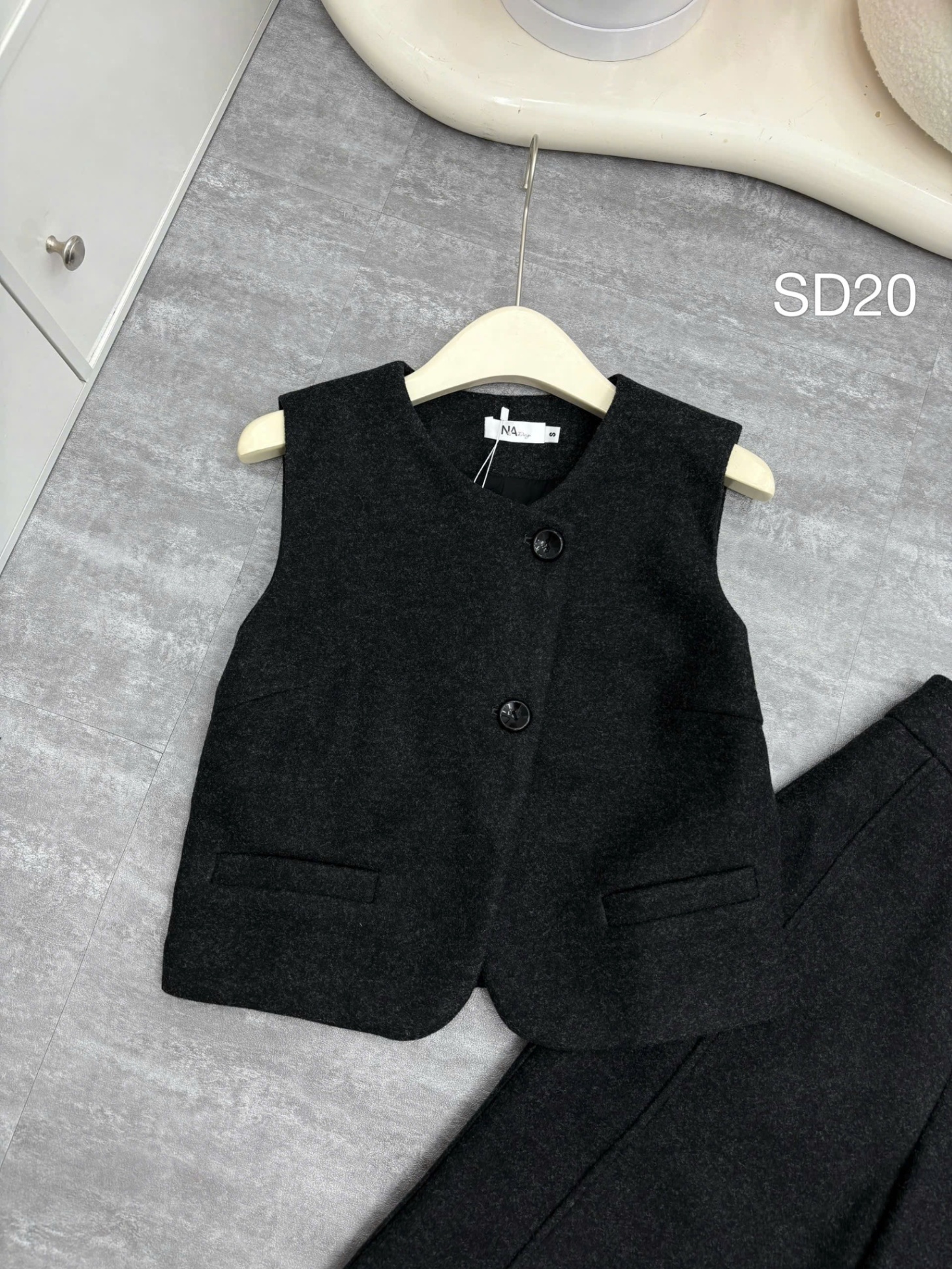 SD20 set dạ gile quần xuông