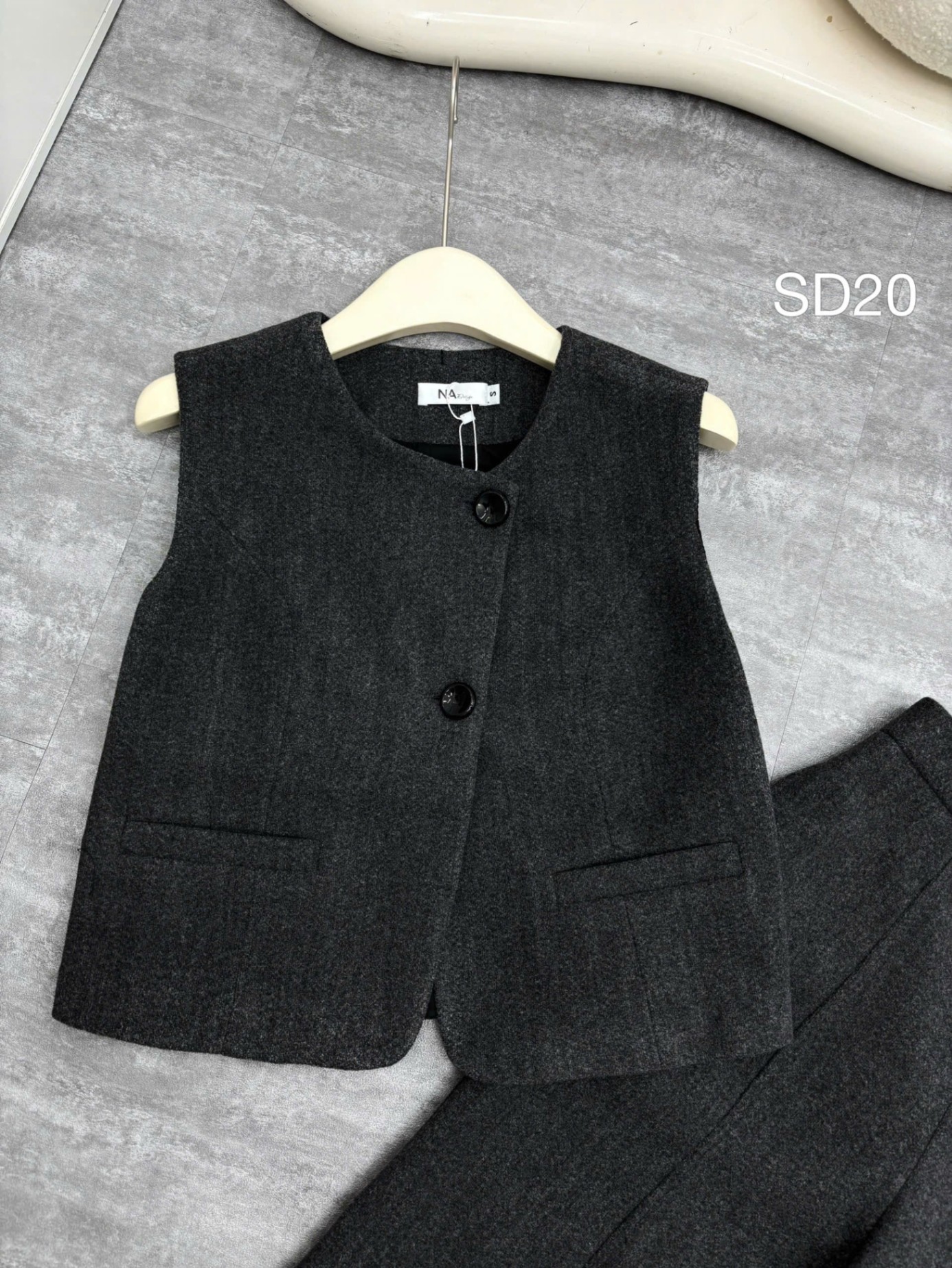 SD20 set dạ gile quần xuông