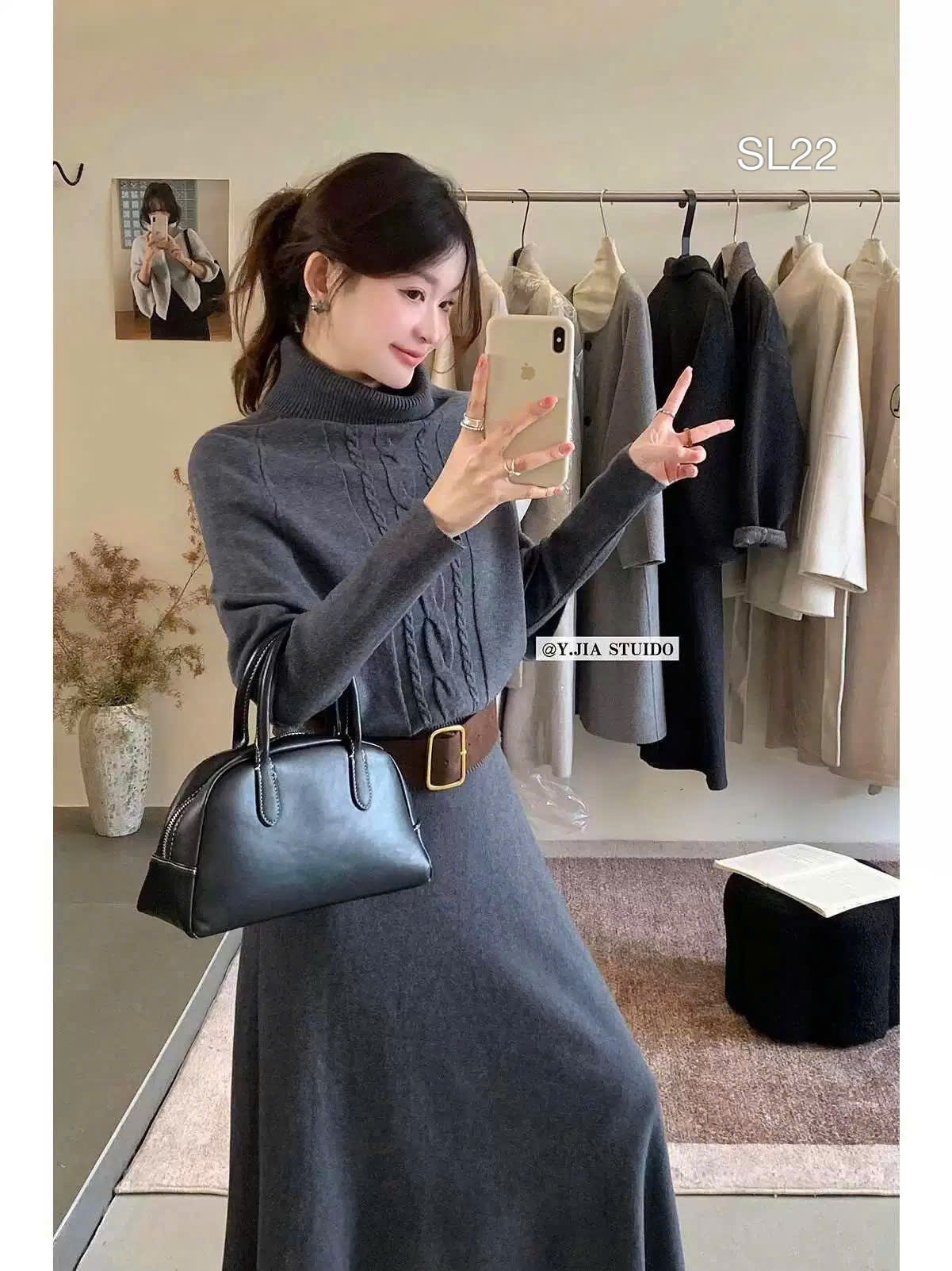SL22 Sét len cổ lọ kèm đai