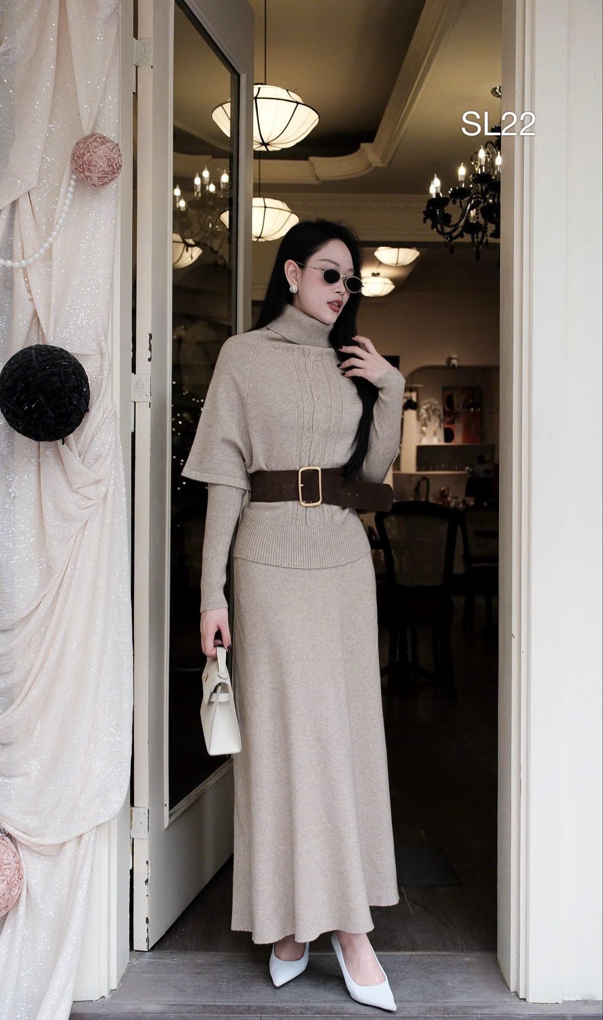 SL22 Sét len cổ lọ kèm đai