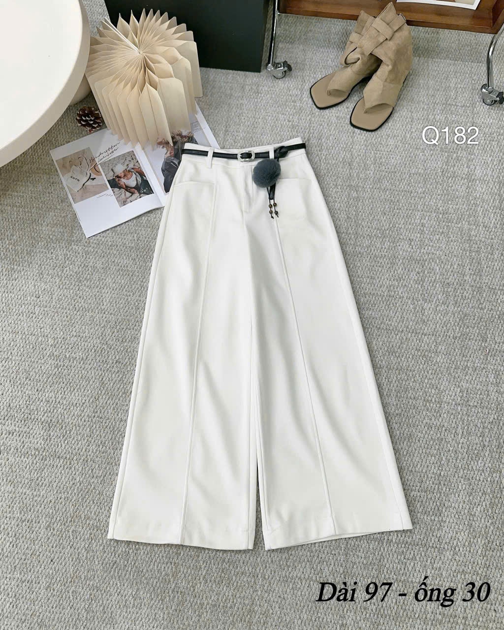 Q182 quần dạ dài 97 ống 30