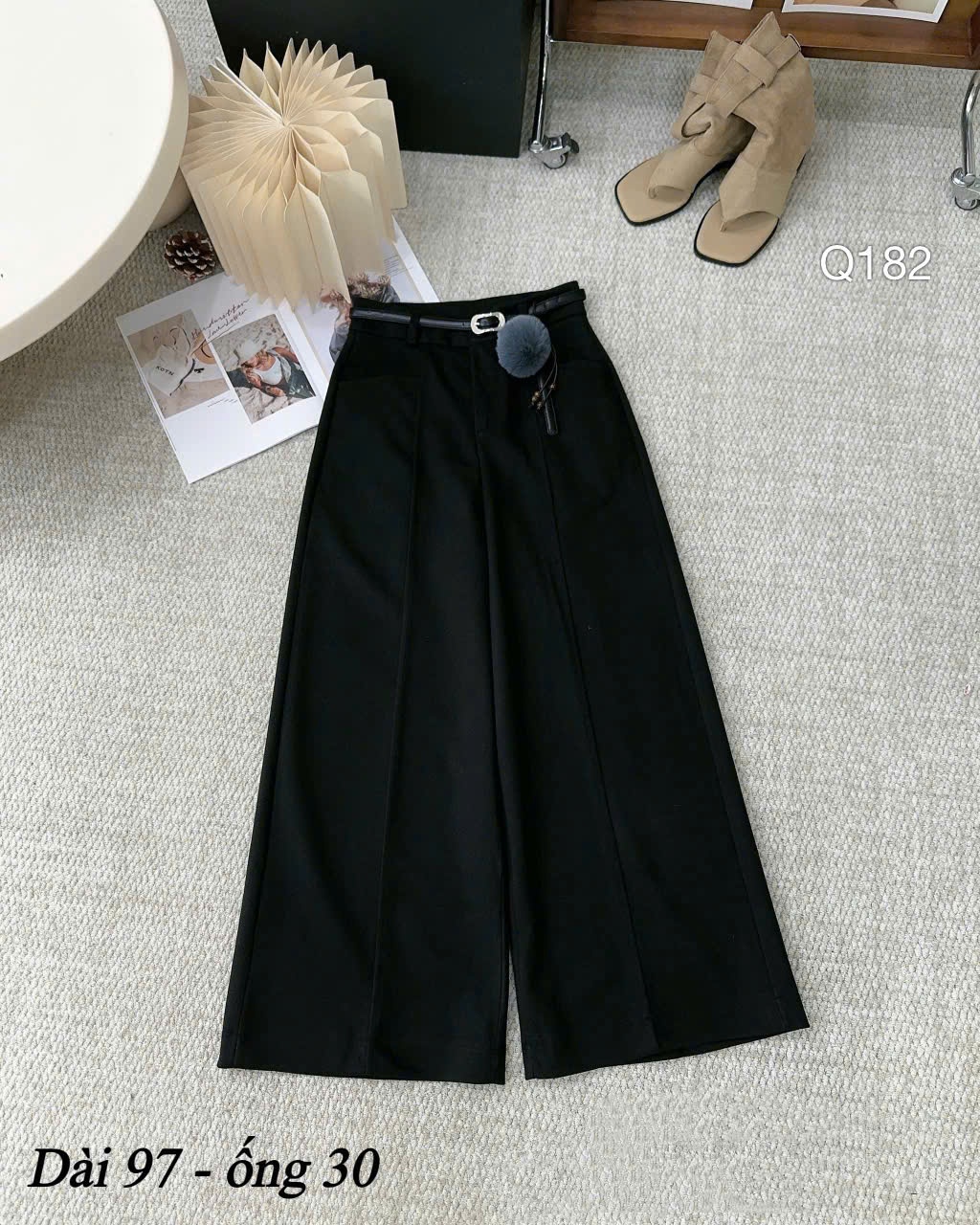Q182 quần dạ dài 97 ống 30