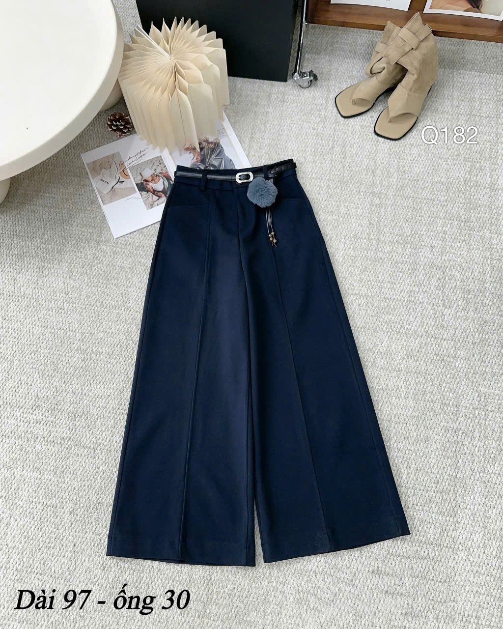 Q182 quần dạ dài 97 ống 30