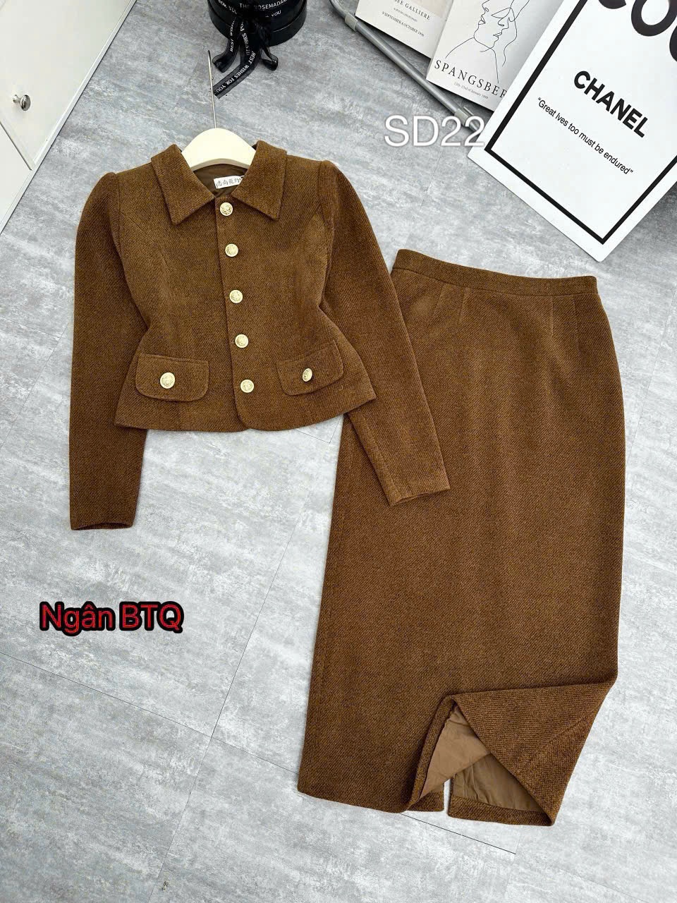 SD22 Set dạ cúc vàng cổ đức