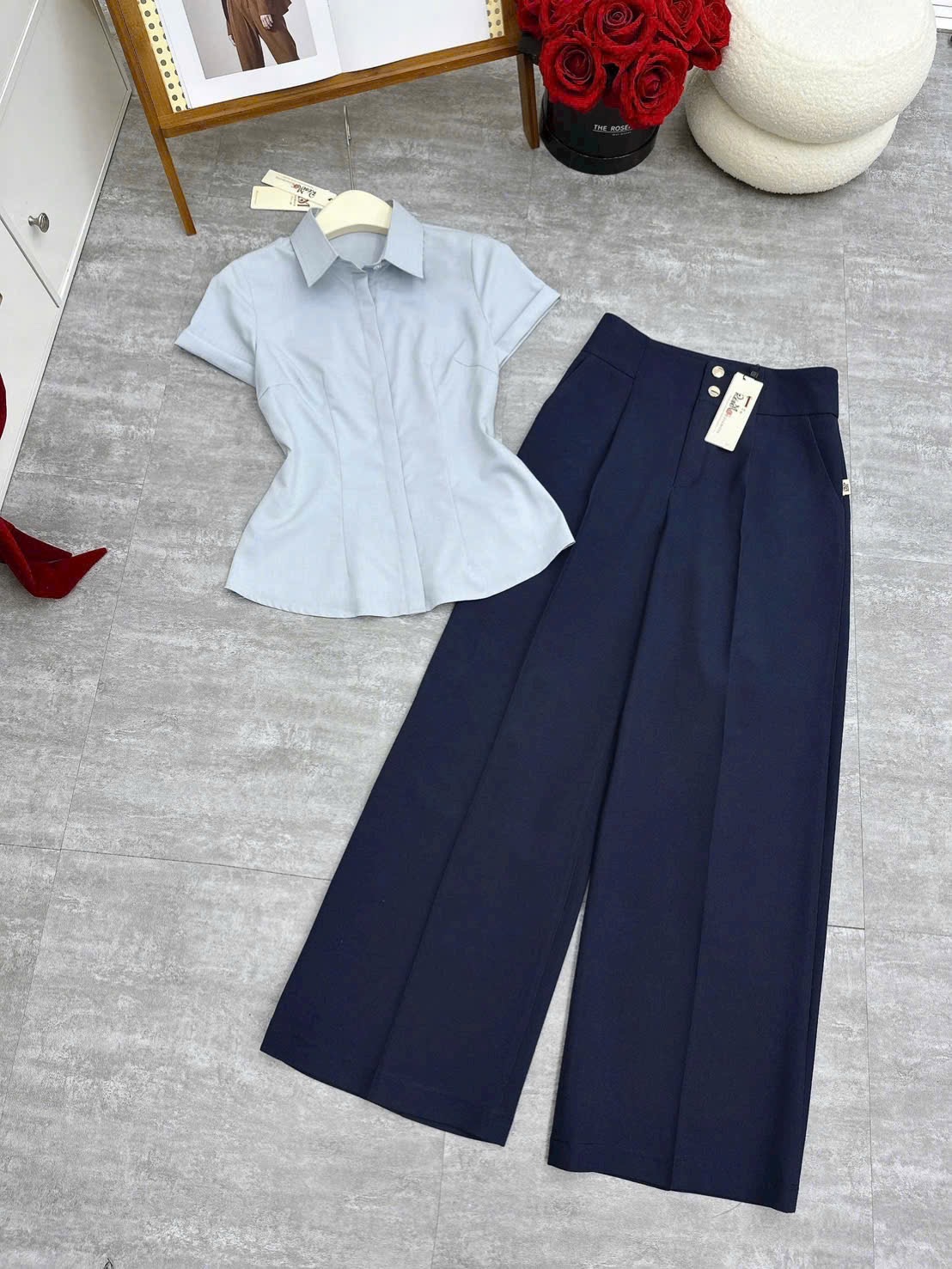 A441 Áo sơ mi cổ đức tay cộc