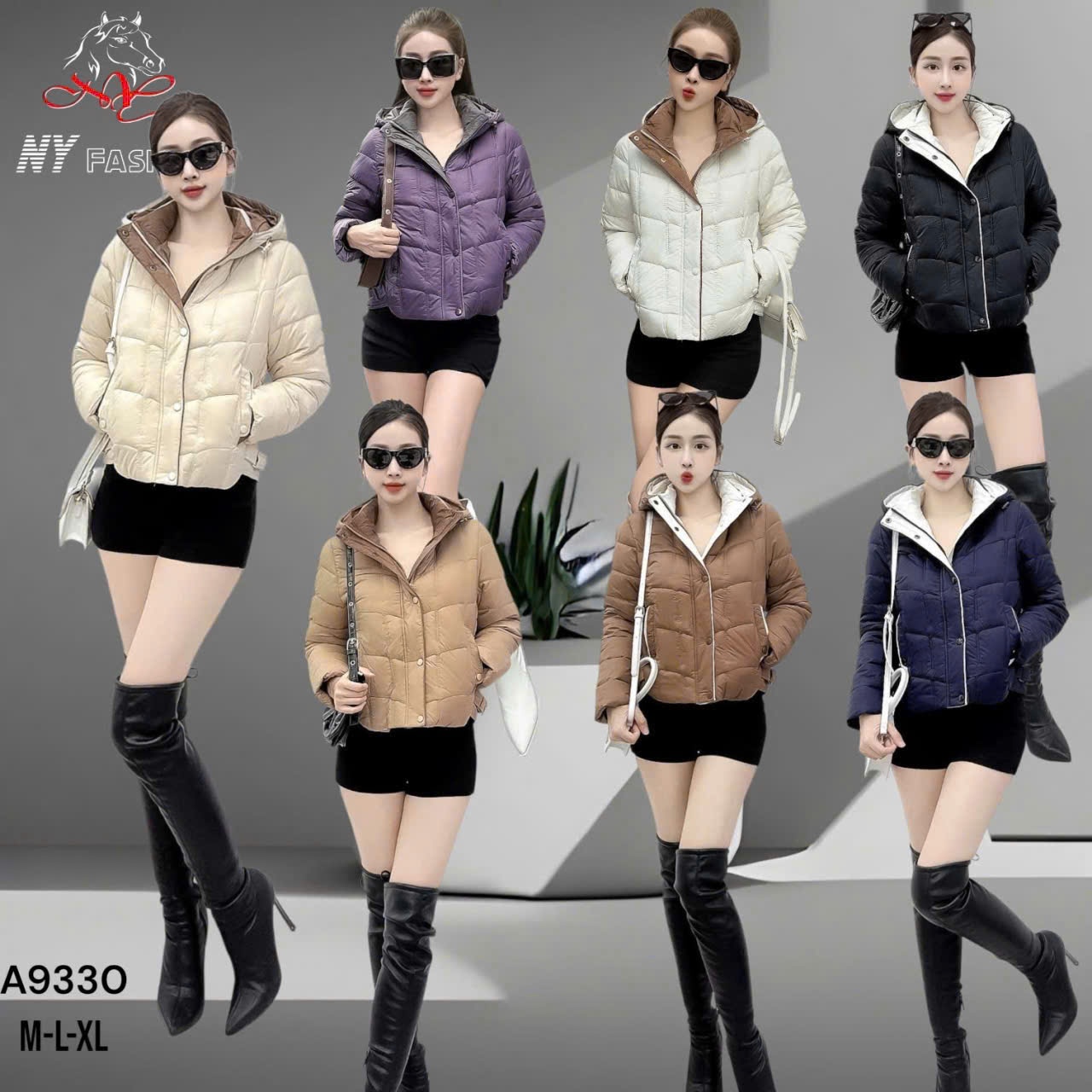 AP9330 áo phao mũ phối màu