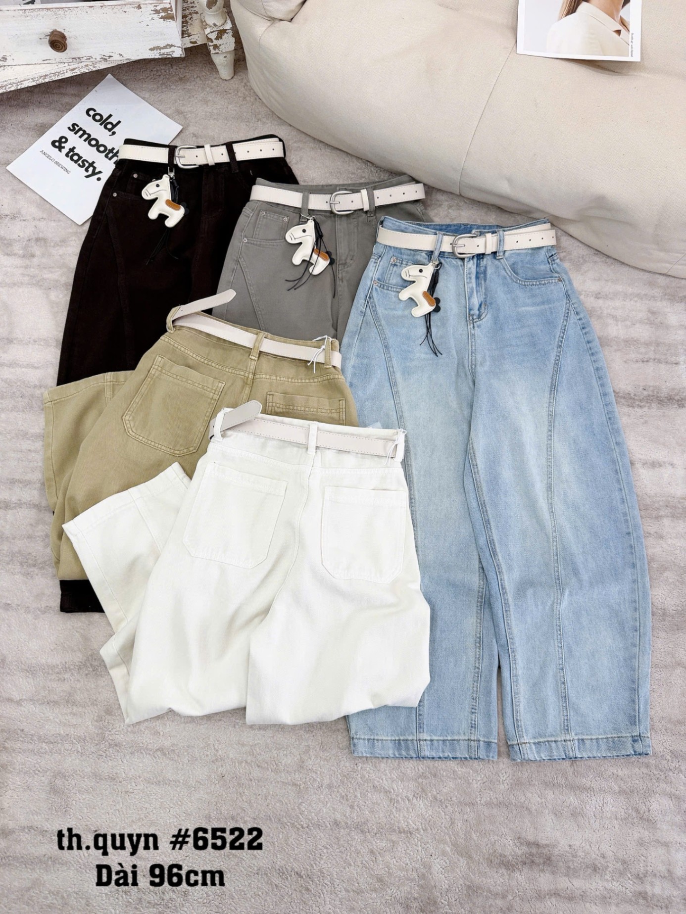 Q6522 Quần jean tag ngựa 96cm