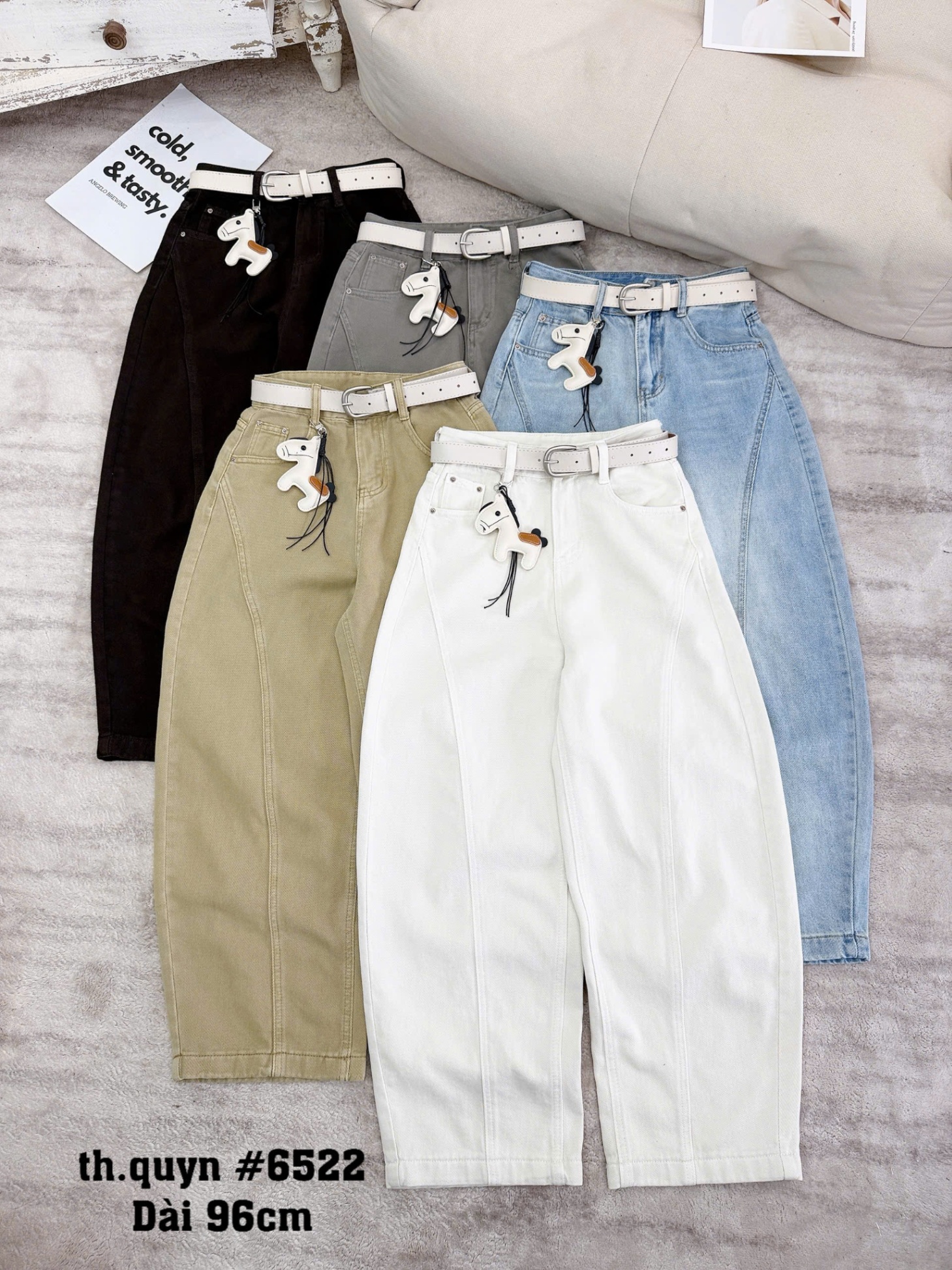 Q6522 Quần jean tag ngựa 96cm