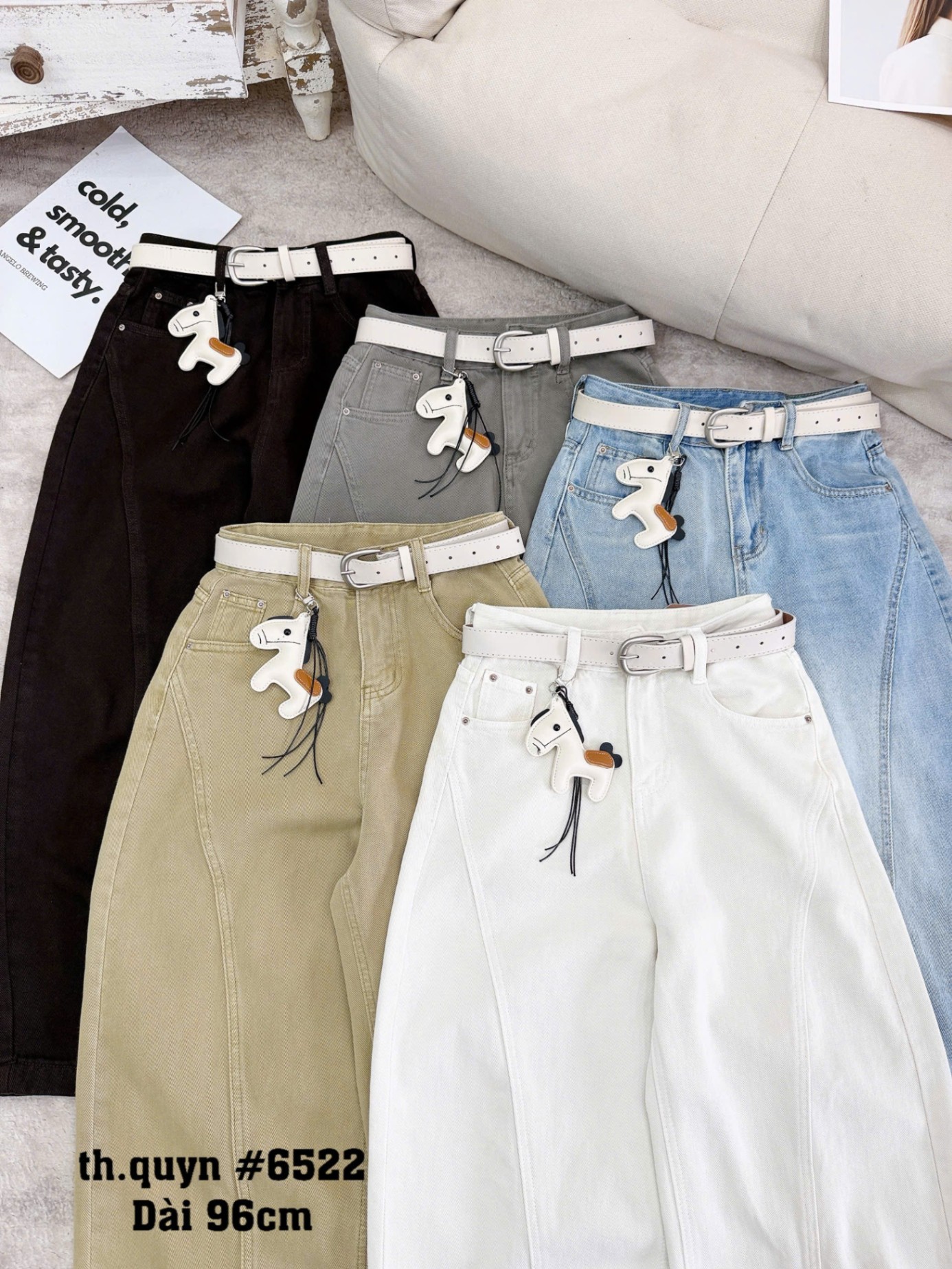 Q6522 Quần jean tag ngựa 96cm