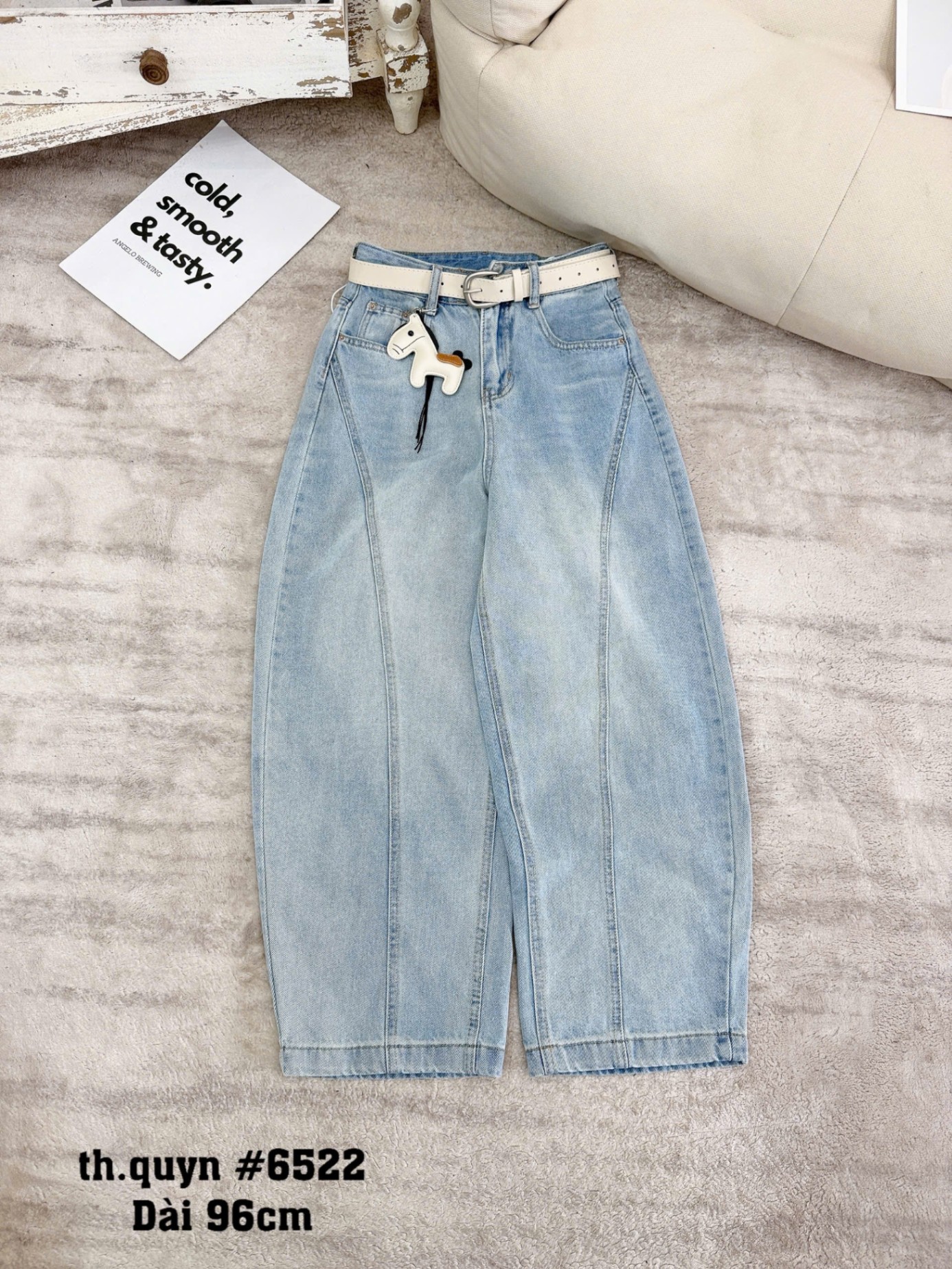 Q6522 Quần jean tag ngựa 96cm