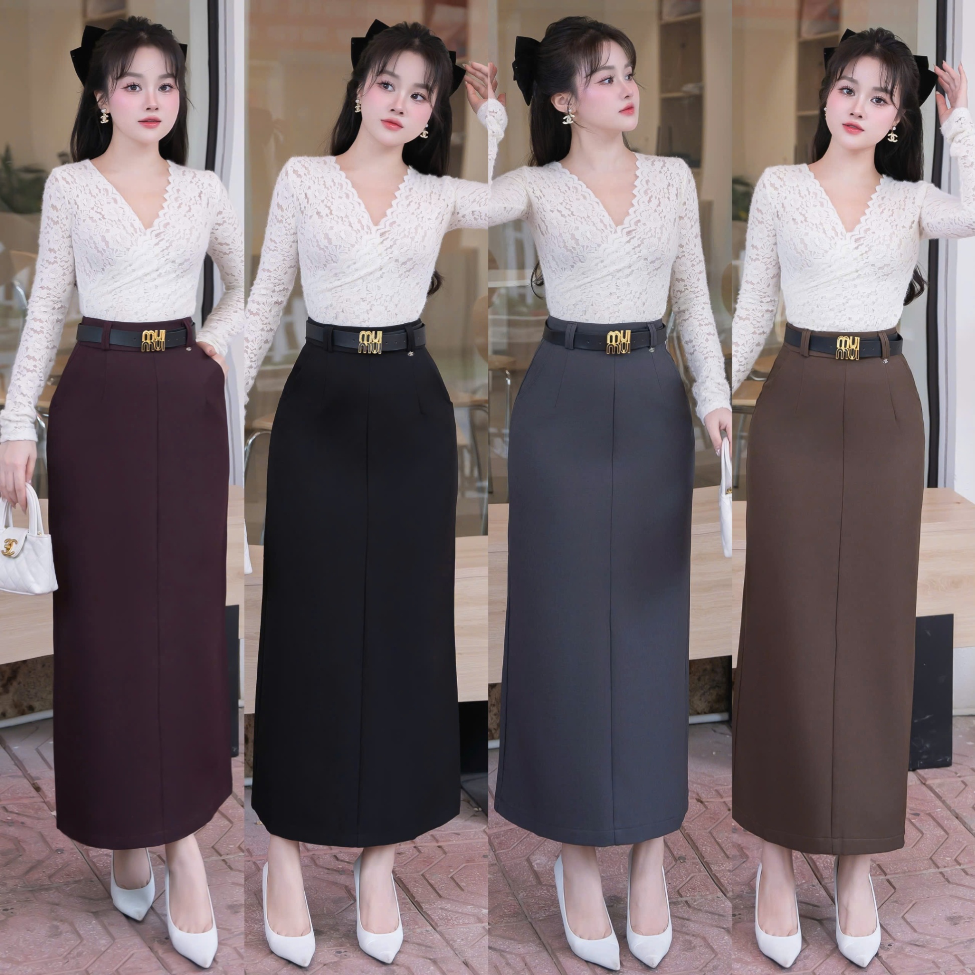 CV2263 cv xẻ sau 2 túi