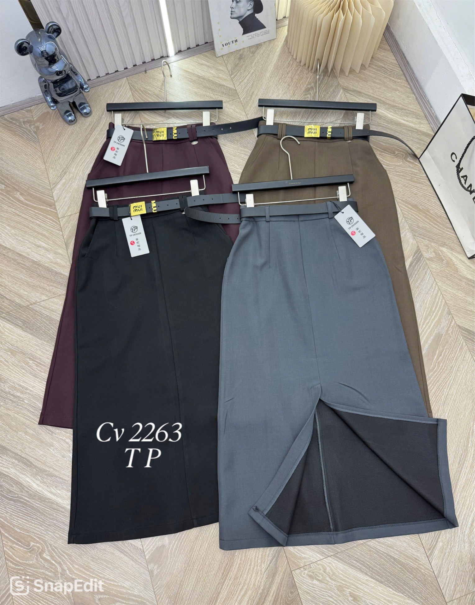 CV2263 cv xẻ sau 2 túi