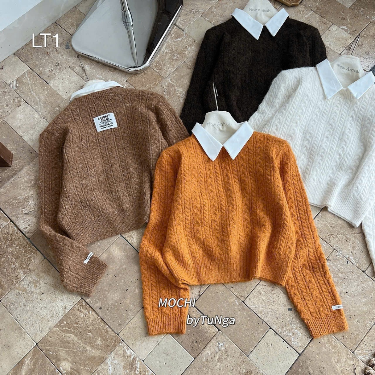 LT1 Len thừng cổ sơ mi