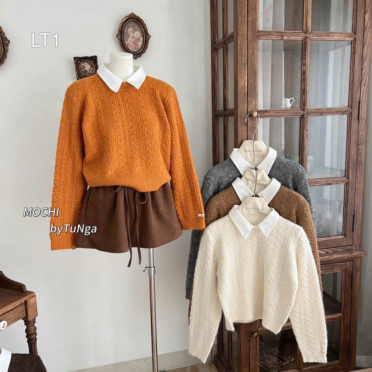 LT1 Len thừng cổ sơ mi