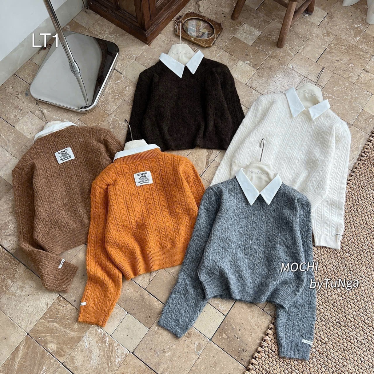 LT1 Len thừng cổ sơ mi