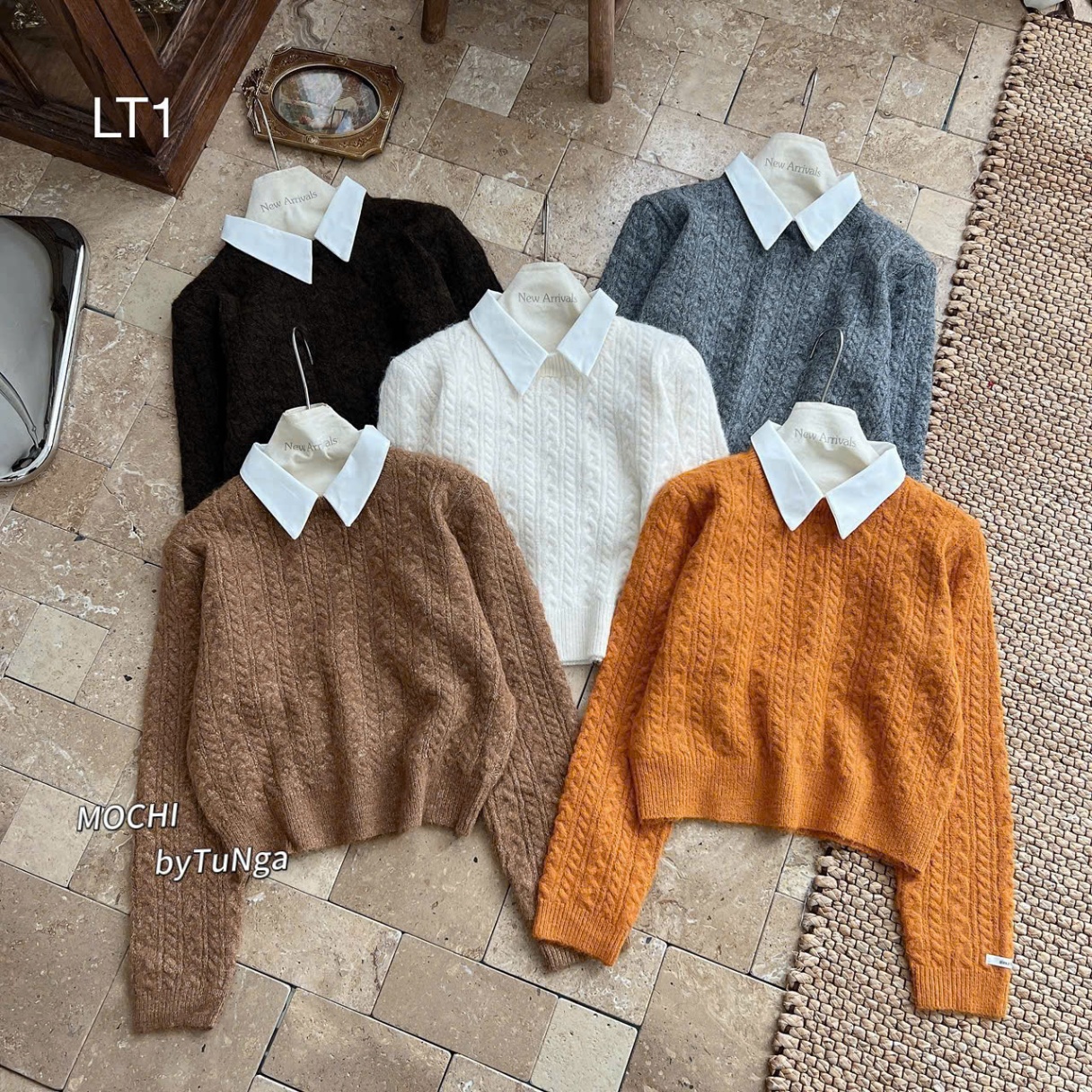 LT1 Len thừng cổ sơ mi