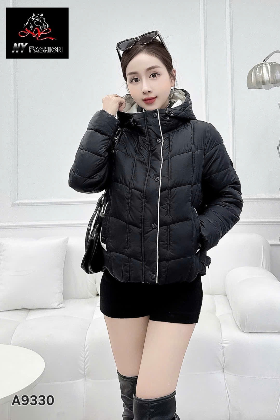 AP9330 áo phao mũ phối màu
