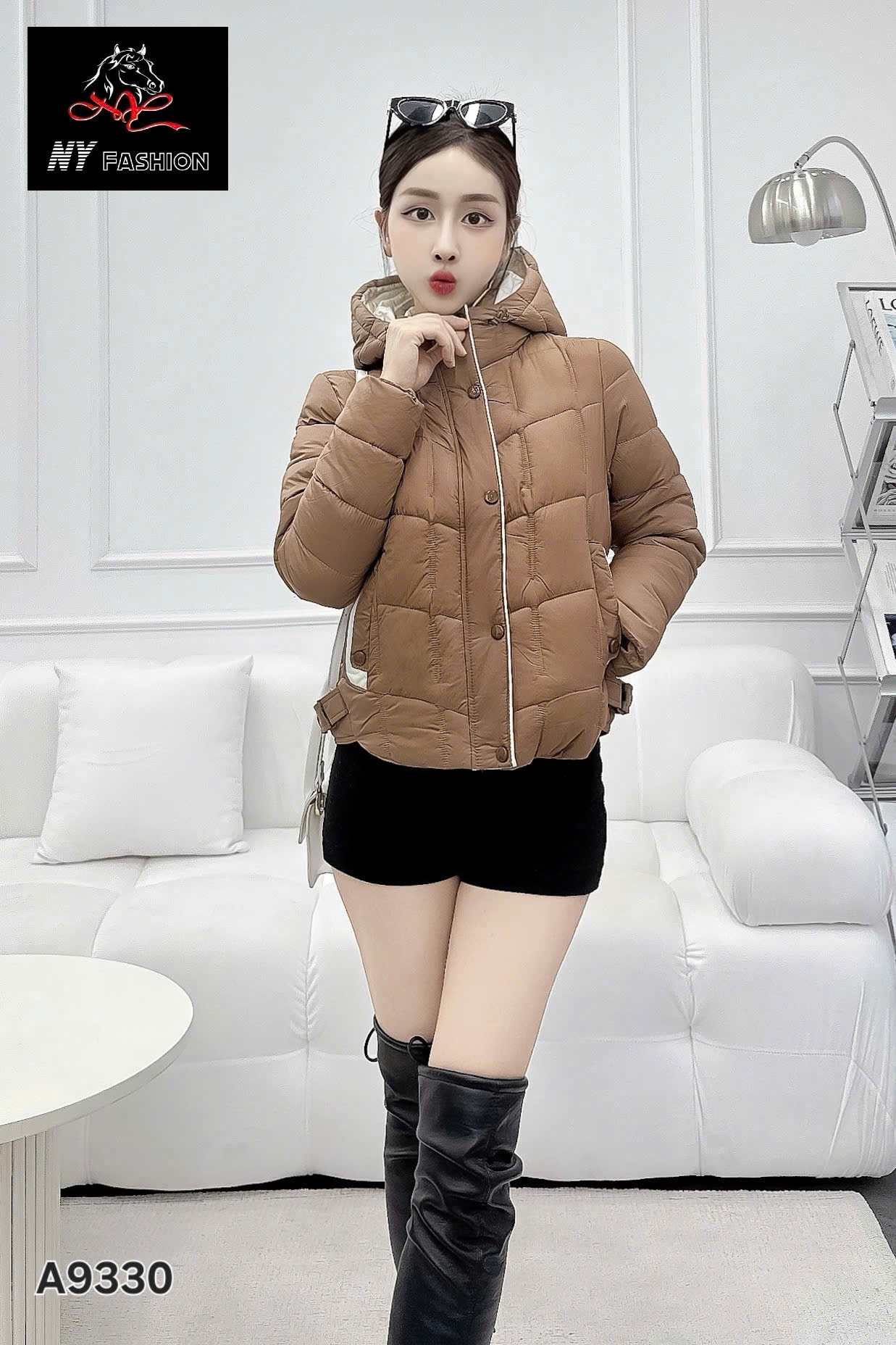 AP9330 áo phao mũ phối màu