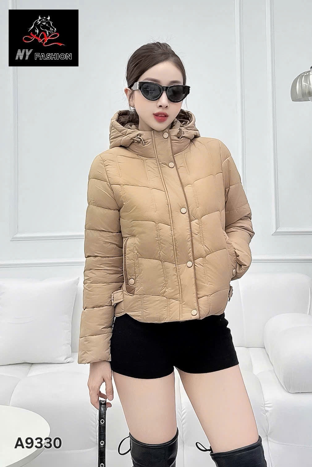 AP9330 áo phao mũ phối màu