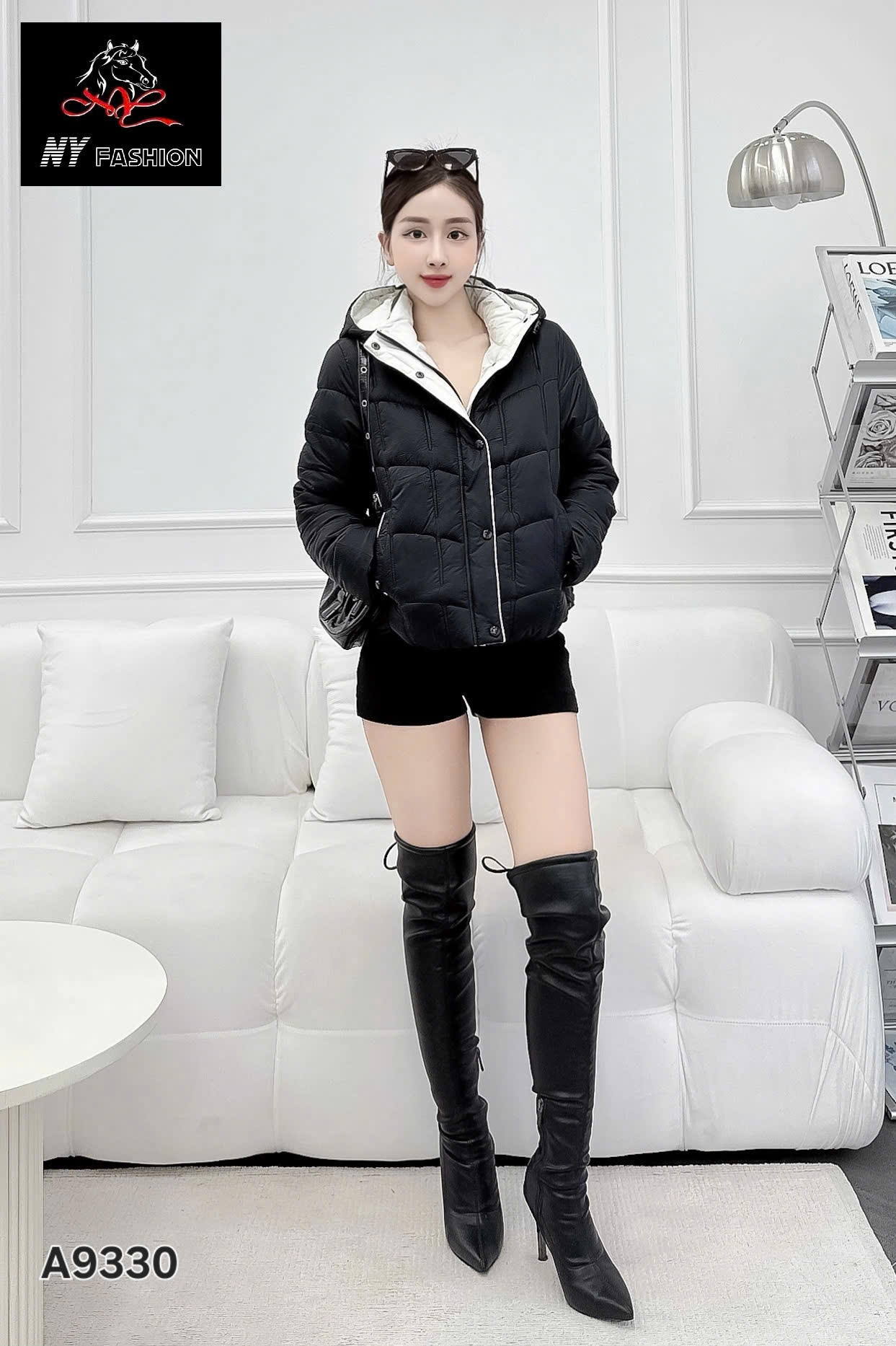 AP9330 áo phao mũ phối màu