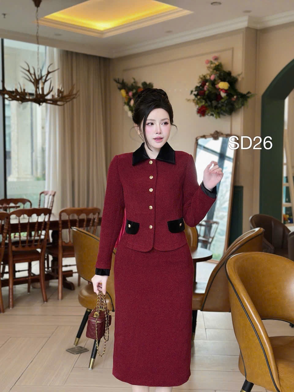 SD26 set dạ cổ phối